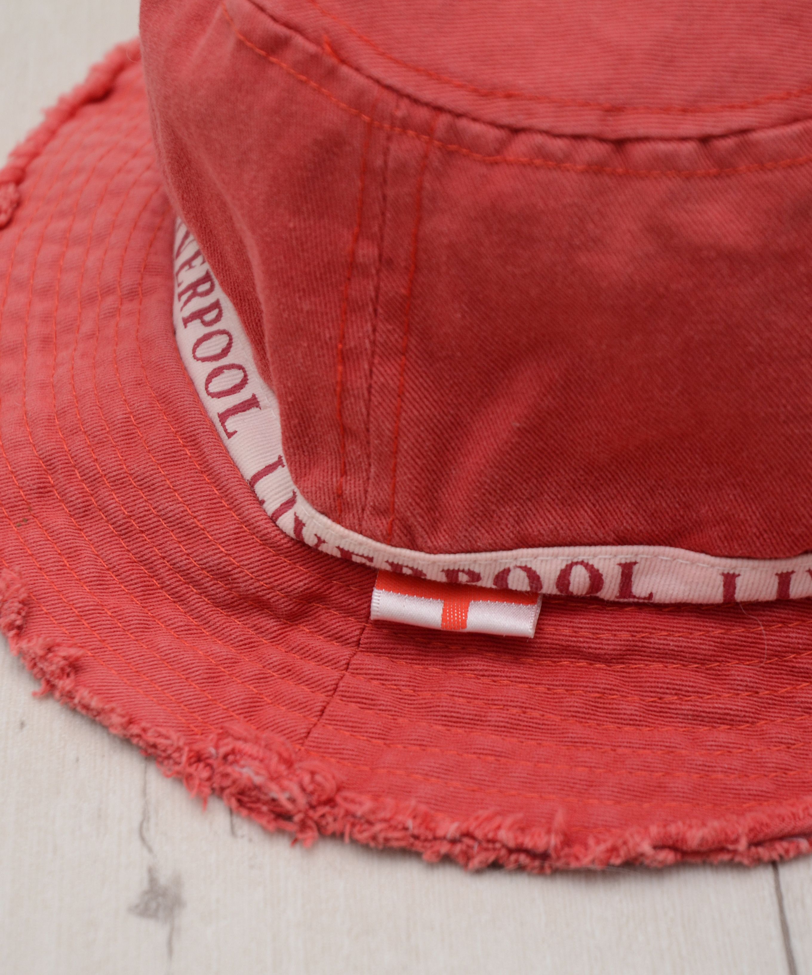 Vintage Bucket made of Liverpool jersey Vintage Y2K Socer Hat Cap Size ONE SIZE - 5 Thumbnail