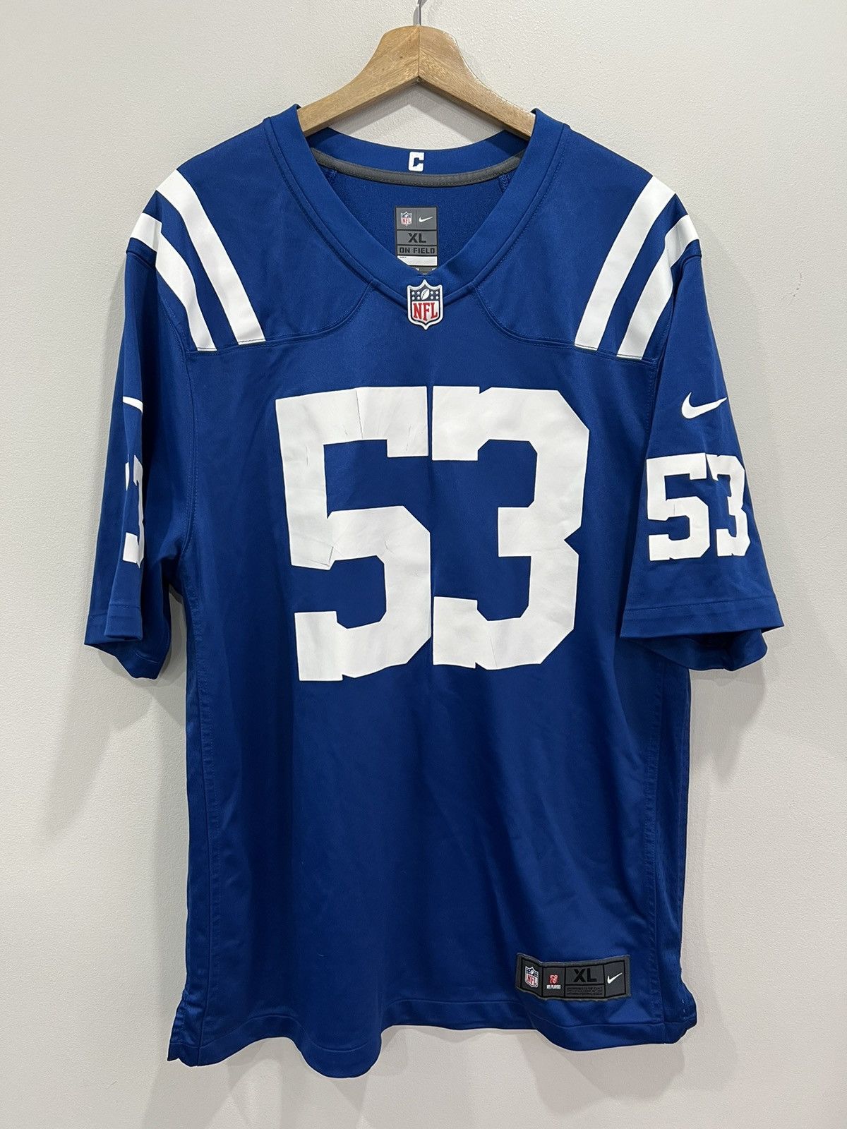 Nike Nike Indianapolis Colts Leonard Football Jersey on field Size US XL / EU 56 / 4 - 1 Thumbnail
