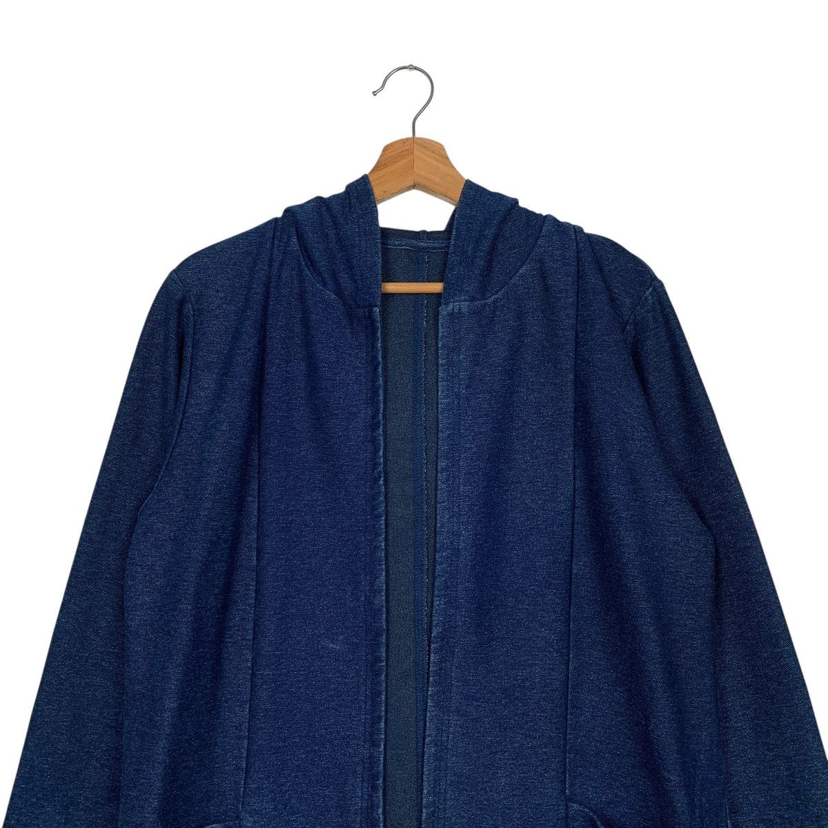 Other Hiroko Kitajima Indigo Hooded Buttonless Jacket Size US M / EU 48-50 / 2 - 2 Thumbnail