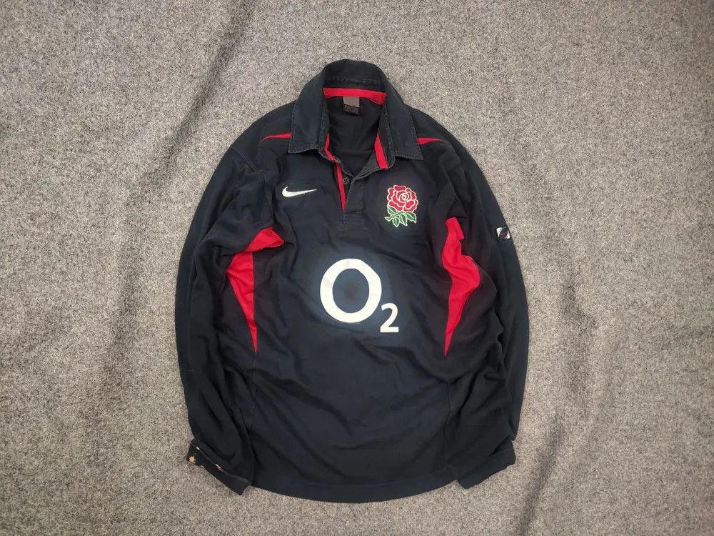 Nike Vintage Nike England Rugby League Jersey O2 Long Sleeve Size US XL / EU 56 / 4 - 1 Thumbnail