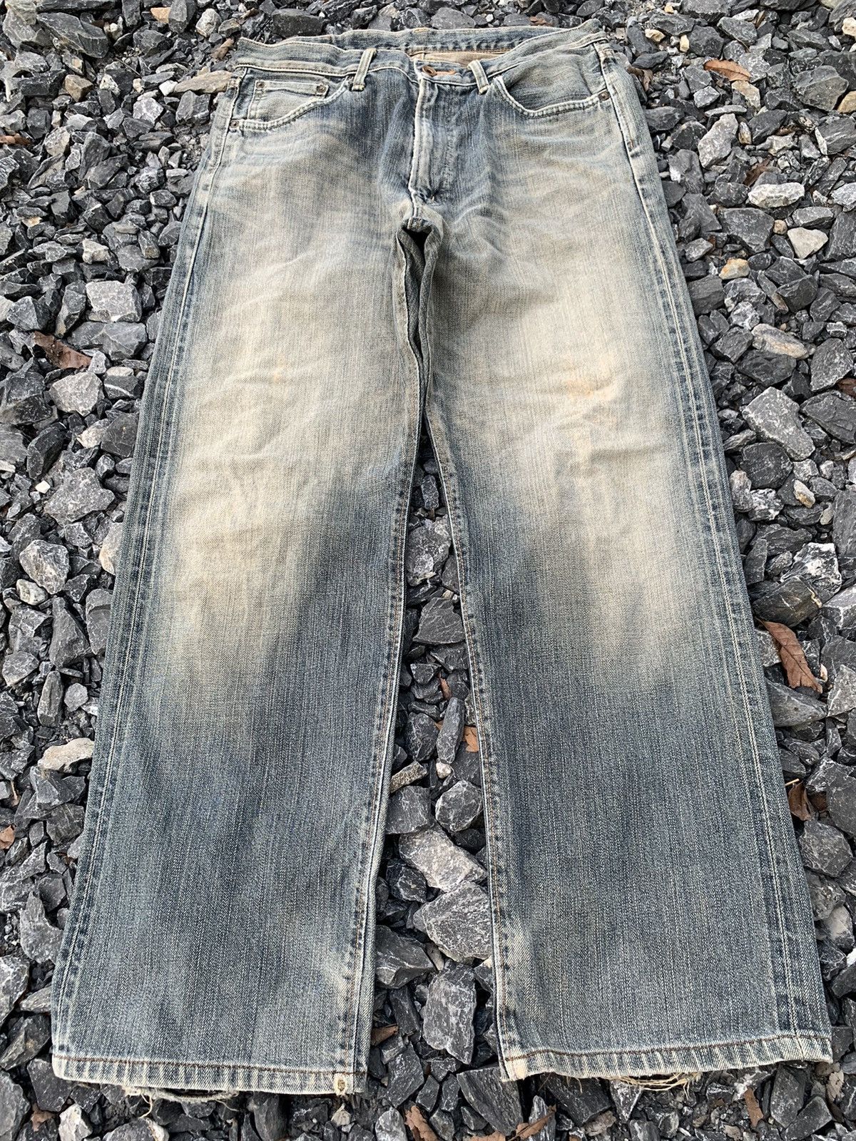 Edwin VINTAGE EDWIN 505Z SELVEDGE RUSTY JAPANESE DISTRESSED DENIM Size US 34 / EU 50 - 3 Thumbnail