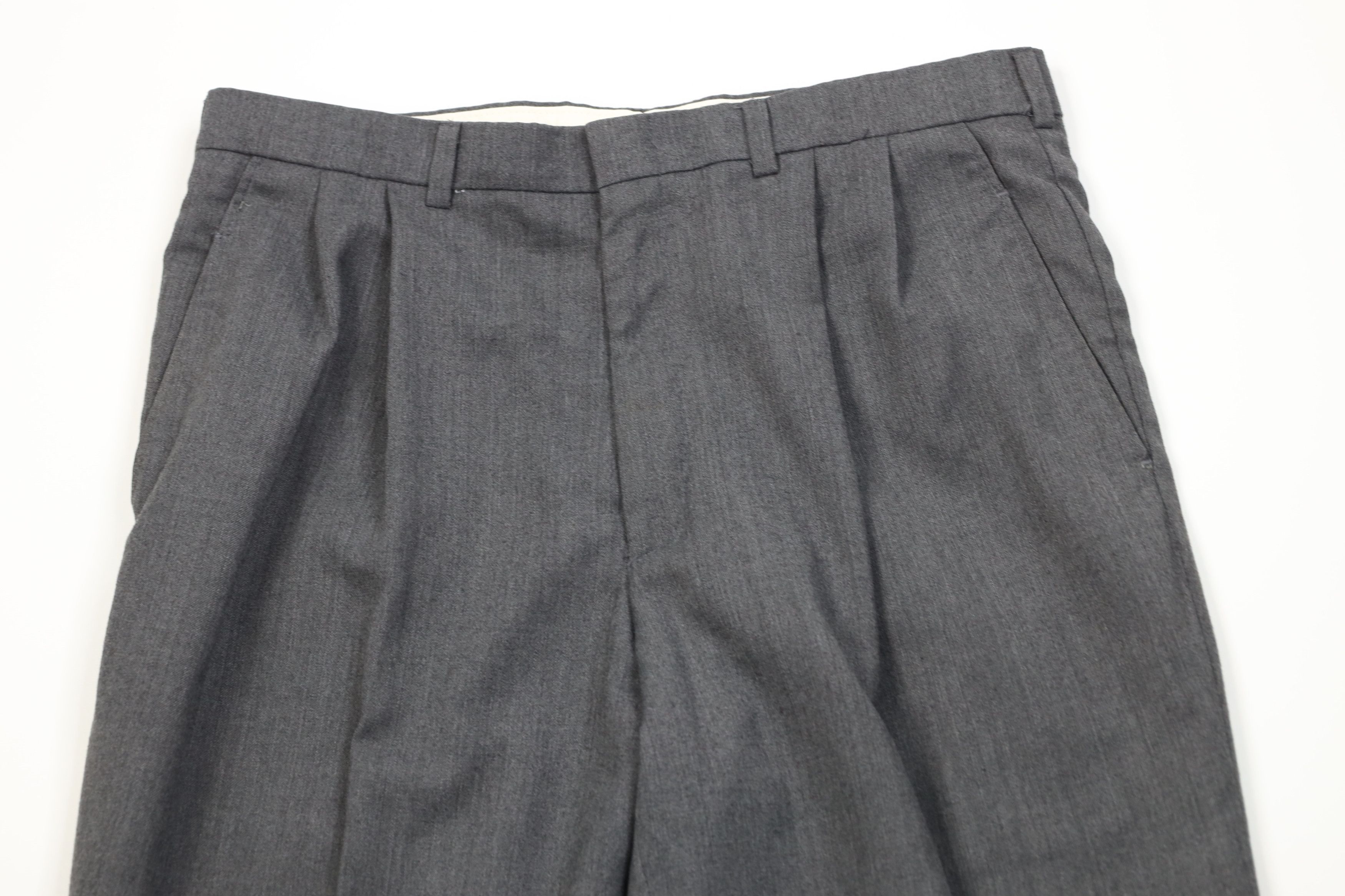 Vintage Vintage 90s Streetwear Knit Straight Leg Chino Pants Gray Size US 34 / EU 50 - 2 Thumbnail