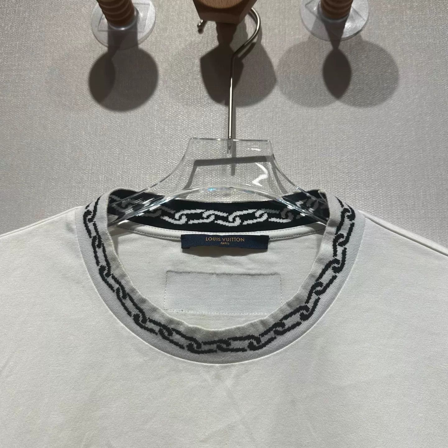 Louis Vuitton LV Black Chain Neck Short Sleeve Tee XL Size US XL / EU 56 / 4 - 5 Thumbnail