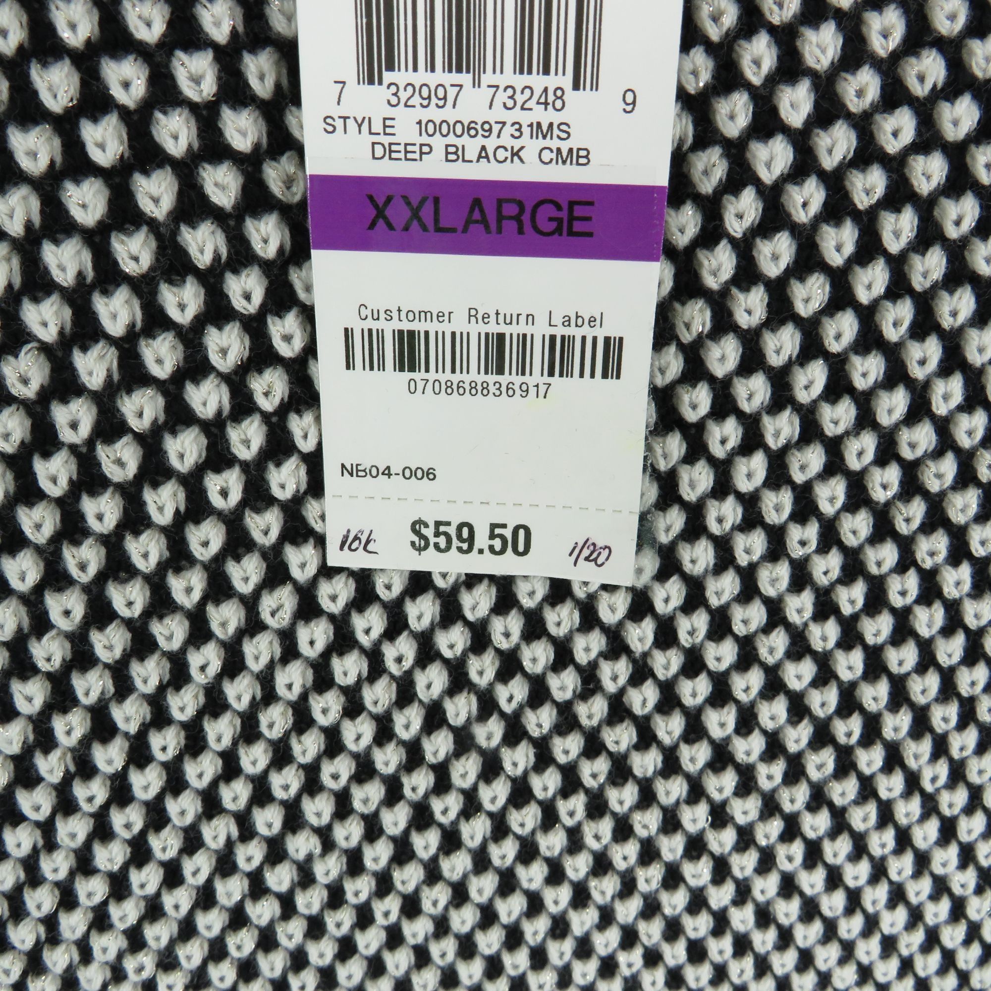 Charter Club Charter Club Women's Black White Sweater XXL NWT $59.50 Size XXL / US 16-18 / IT 52-54 - 7 Thumbnail