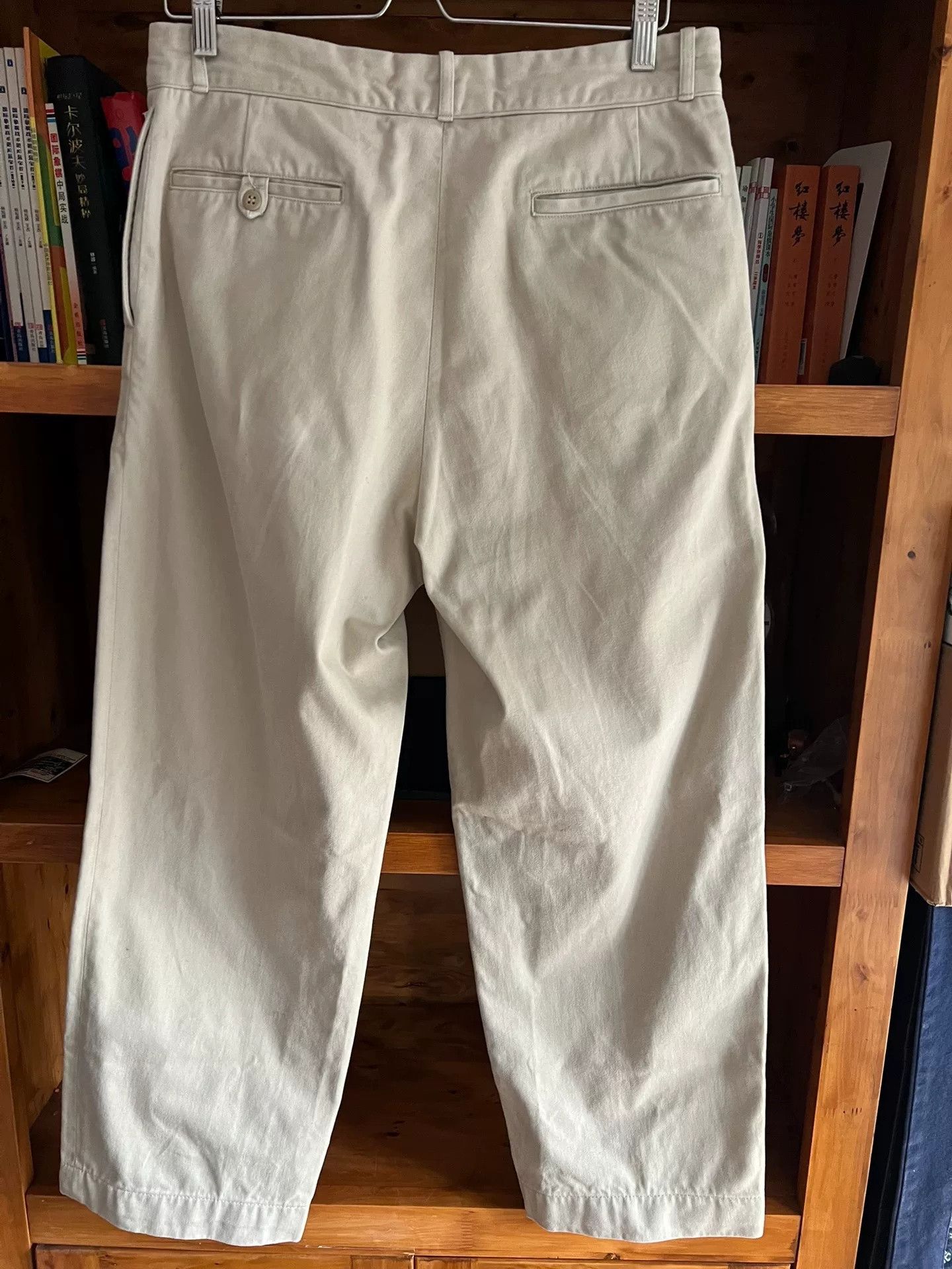 At Last & Co Atlast&Co Timeworn Beige Trousers Size US 34 / EU 50 - 8 Thumbnail