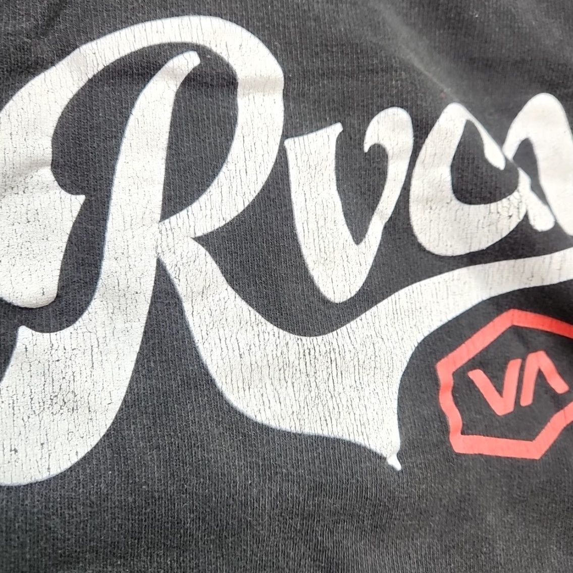 RVCA RVCA Hoodie Men 2XL Black Pullover White Red Graphic Logo Sweatshirt Size US XXL / EU 58 / 5 - 3 Thumbnail