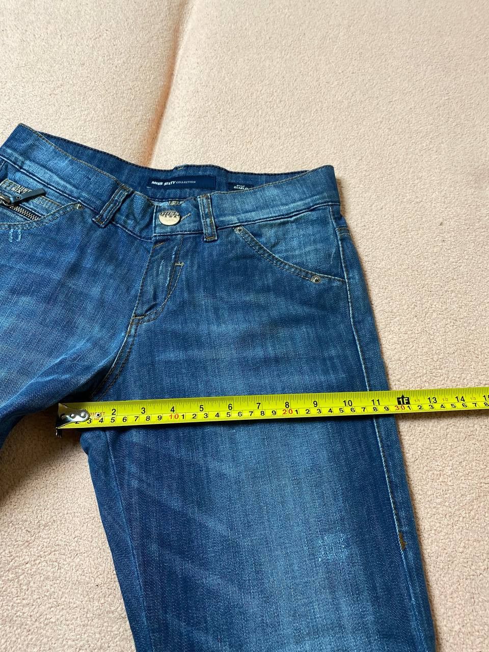 Miss Sixty × Vintage 2000s Miss Sixty Jeans Vintage Lightwash Denim Pants Y2K 25 Size 25" / US 0 / IT 36 - 8 Thumbnail