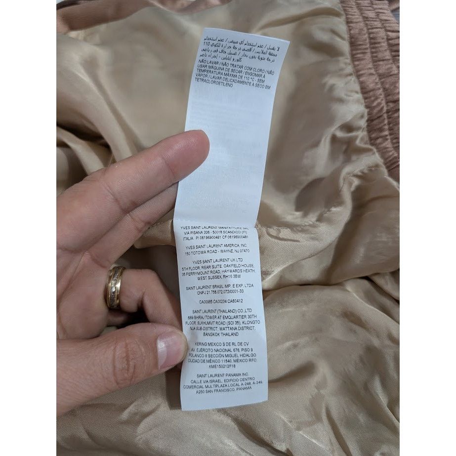 Saint Laurent Paris o1rshd1 Satin De Soie Jacket in Peau Size US L / EU 52-54 / 3 - 21 Thumbnail