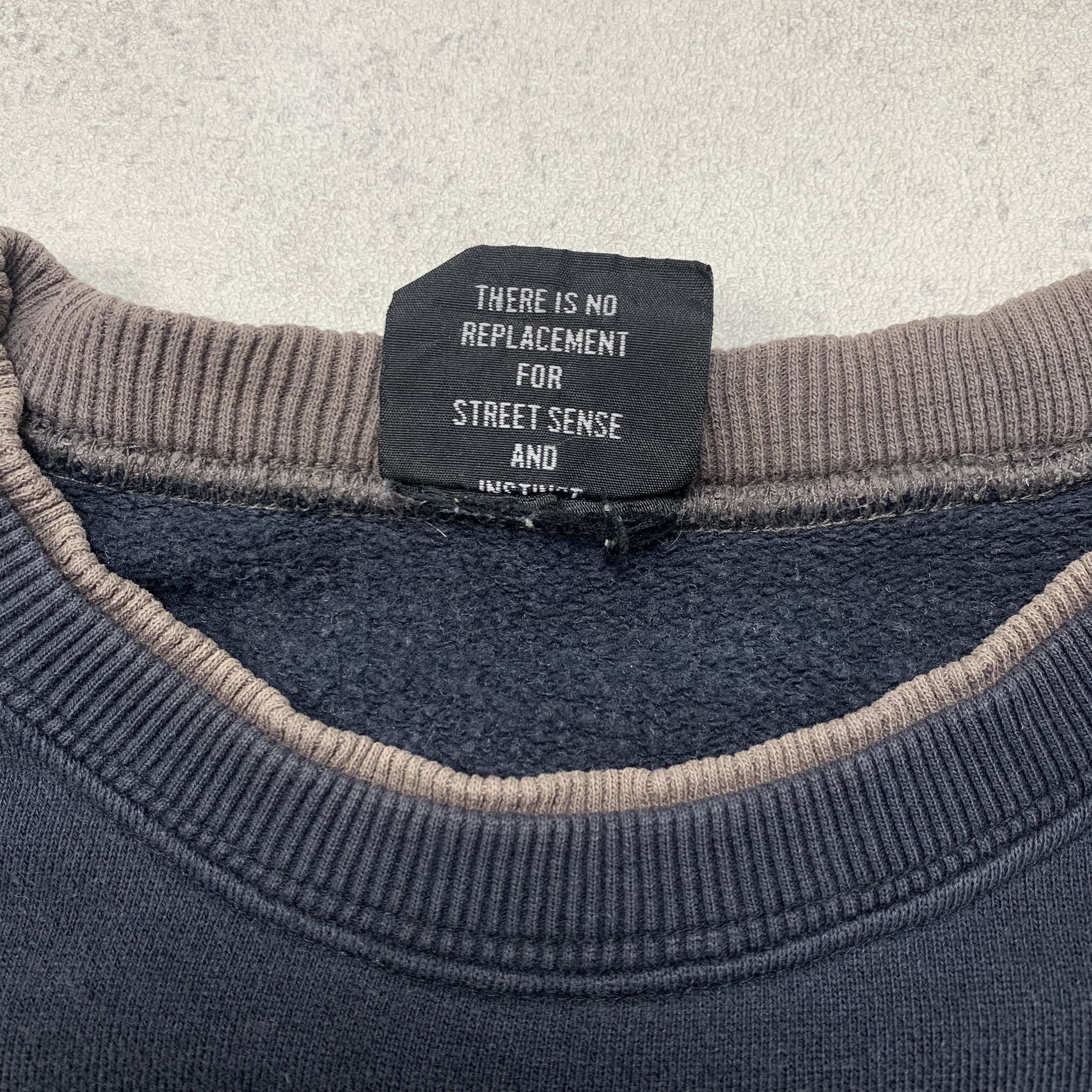 Japanese Brand Modern Label Pinstrip Deep Riders Sweatshirt Crewneck Y2K Size US L / EU 52-54 / 3 - 7 Thumbnail