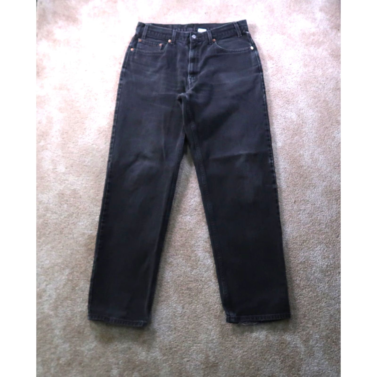 Levi's VINTAGE Levi's 550 Jeans Men's 36x34 Black Denim Relaxed Tapered 5-Pocket USA 2001 MEXICO Mens Size US 36 / EU 52 - 2 Thumbnail