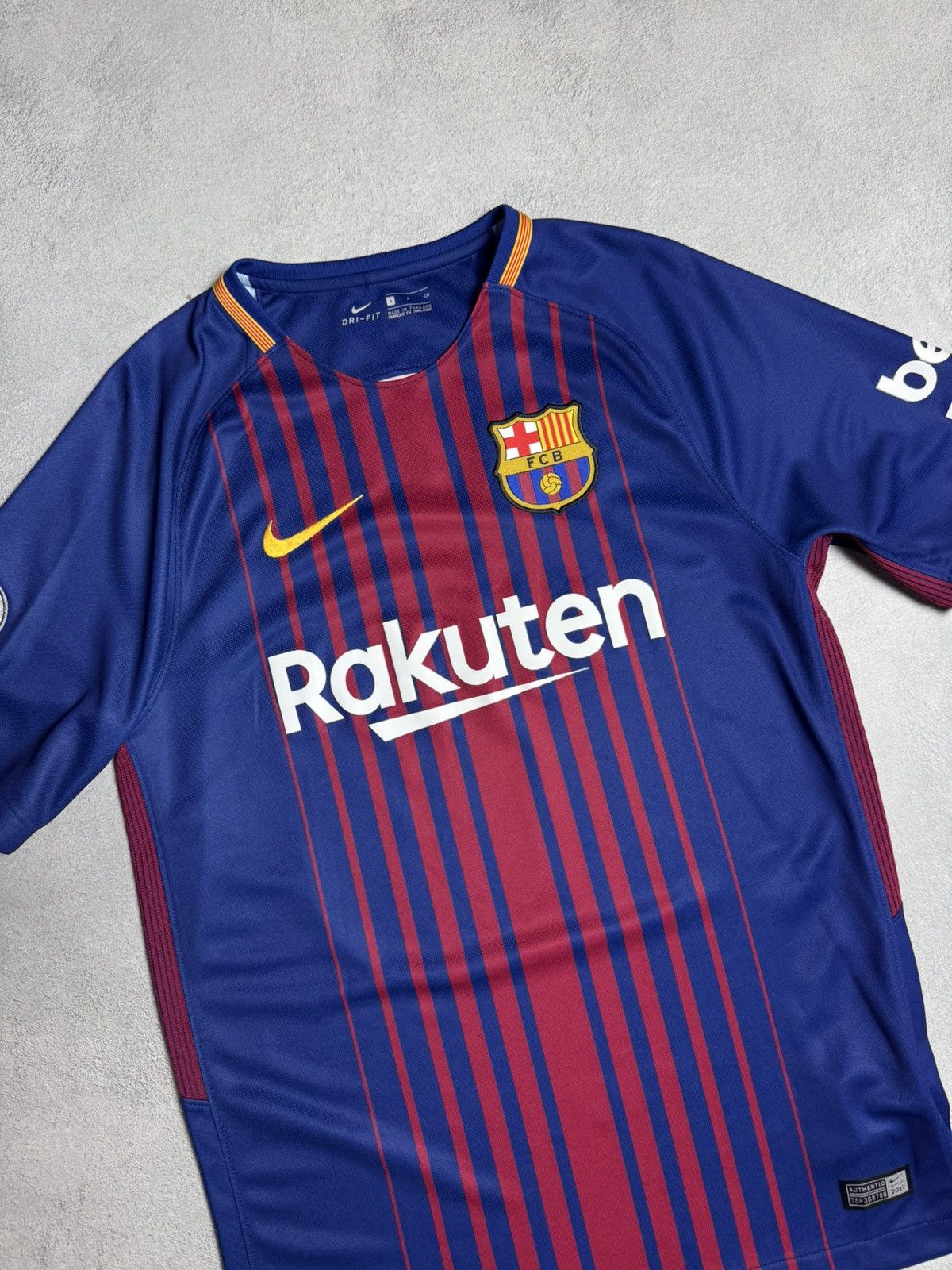 Nike Barcelona 2017 2018 Home Shirt Soccer Jersey Nike #10 Messi Size US S / EU 44-46 / 1 - 7 Thumbnail