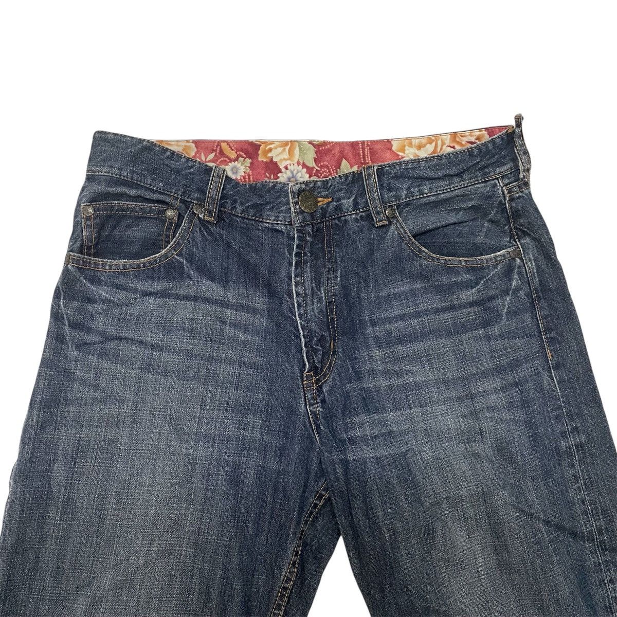 Japanese Brand × Other × Vintage Vintage sukajan koi short denim Size US 33 - 4 Thumbnail