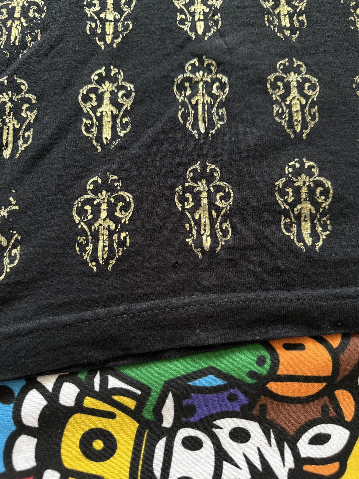 Chrome Hearts Chrome Hearts Gold Multi Dagger Logo Long Sleeve Tee Size US S / EU 44-46 / 1 - 15 Thumbnail