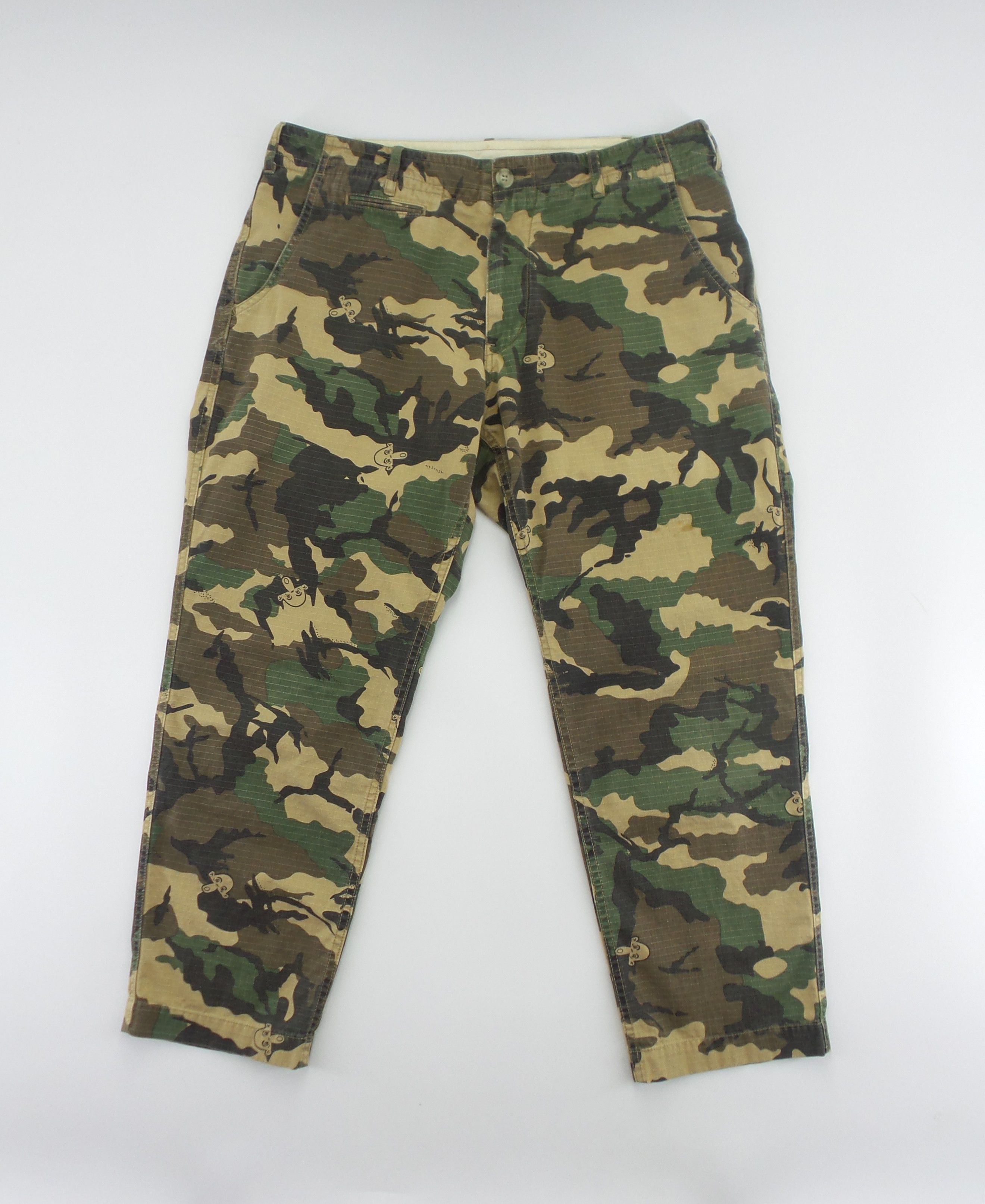 Hypebeast Eric Elms × Kilroy Camouflage Pants W35xL36 Size US 35 - 1 Thumbnail