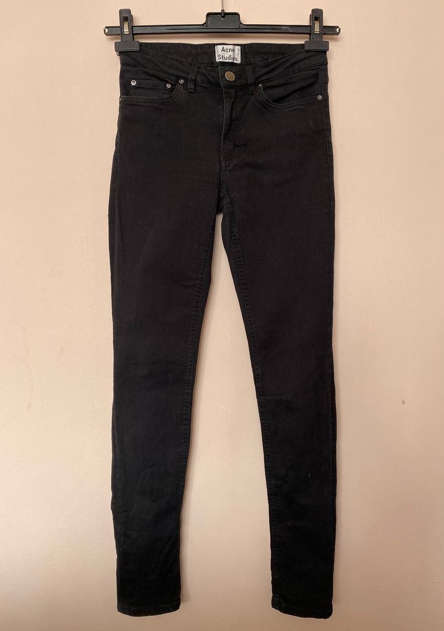 Acne Studios 🖤 Acne Studios Skin 5 Used Black Skinny Jeans 28x34 Size 28" / US 6 / IT 42 - 1 Thumbnail