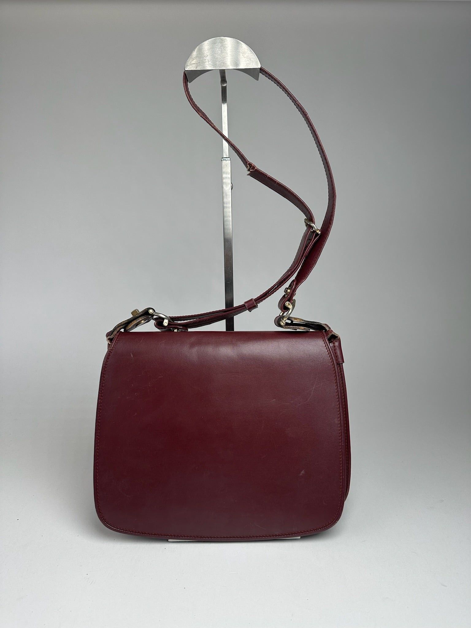 Cartier Vintage leather Shoulder bag burgundy Size ONE SIZE - 1 Thumbnail