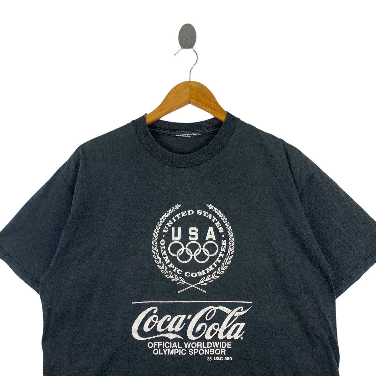 Coca Cola Vintage 90s COCA-COLA COKE Official Olympic Sponsor Shirt Size US L / EU 52-54 / 3 - 2 Thumbnail
