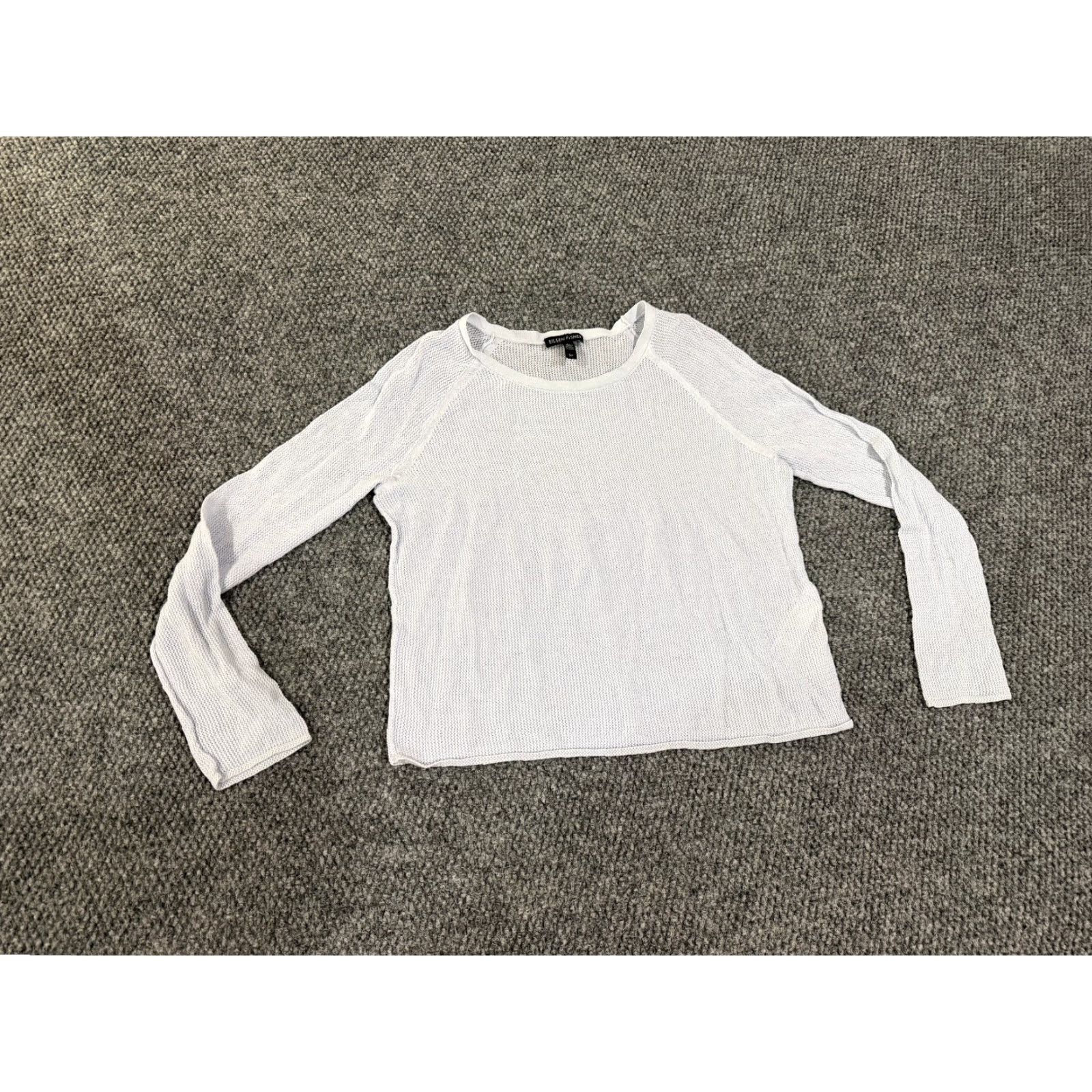 Eileen Fisher Eileen Fisher Sweater Womens Small blue Lightweight Open Knit Long Sleeve Casual Size S / US 4 / IT 40 - 2 Thumbnail