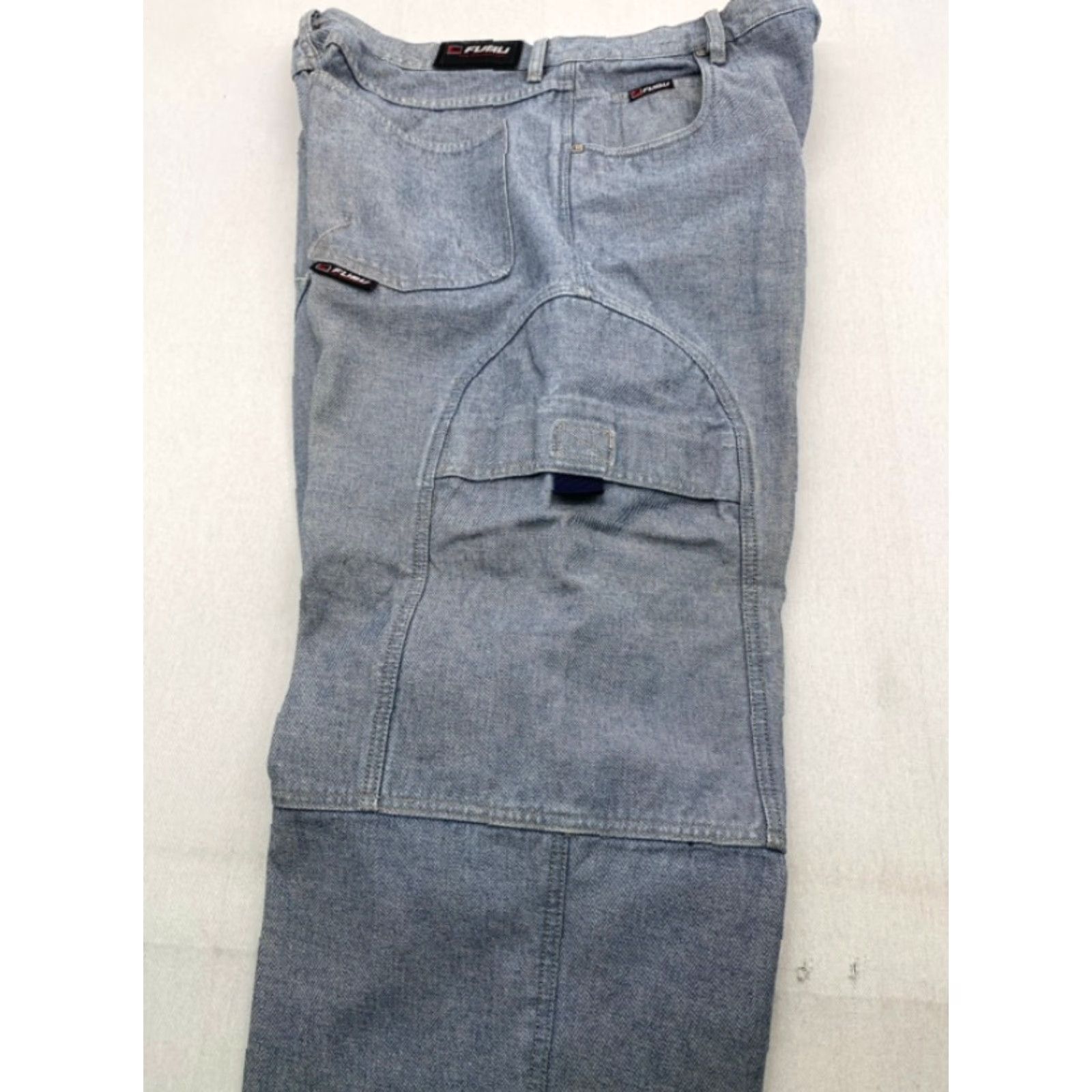 Fubu VINTAGE FUBU Jeans Men's 38x28 Cargo Patchwork Embroidered Denim 90s Hip Hop Wide-Leg Jeans Mens Size US 38 / EU 54 - 7 Thumbnail