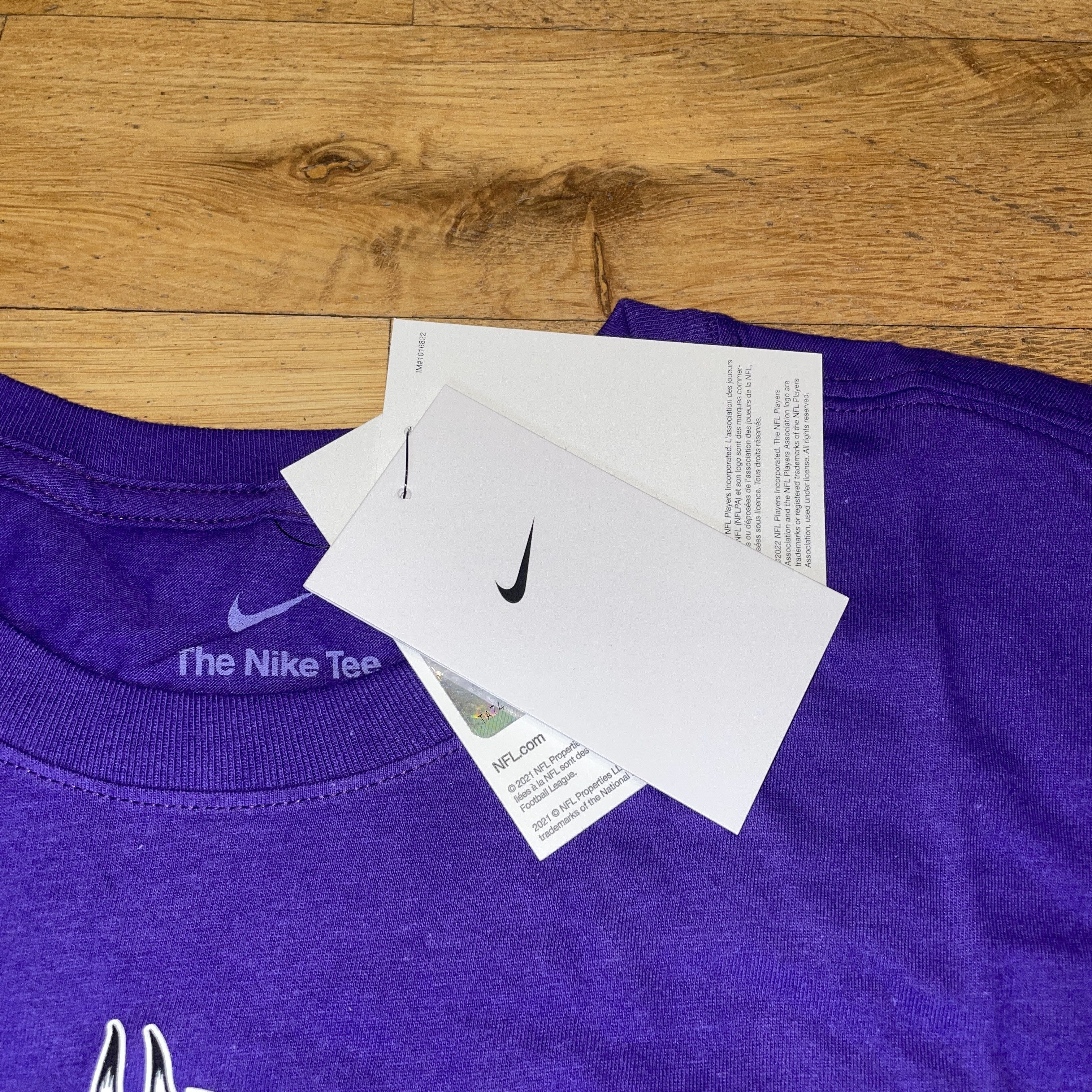 NFL NIKE NFL MINNESOTA VIKINGS MEN'S LOGO T-SHIRT Size L - NEW Size US L / EU 52-54 / 3 - 8 Thumbnail