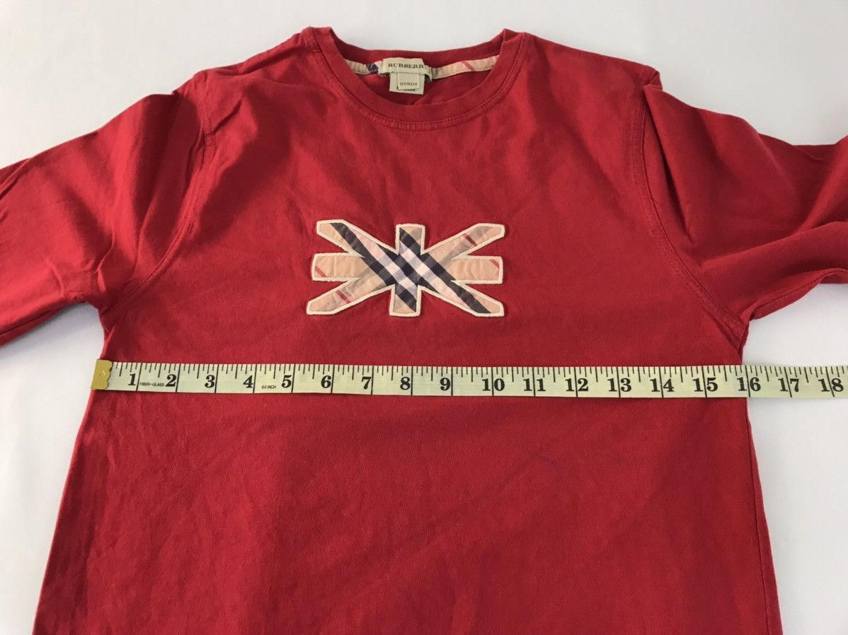Burberry Burberry Nova Checked Monogram Logo Longsleeve Printed Tee Size US S / EU 44-46 / 1 - 9 Thumbnail