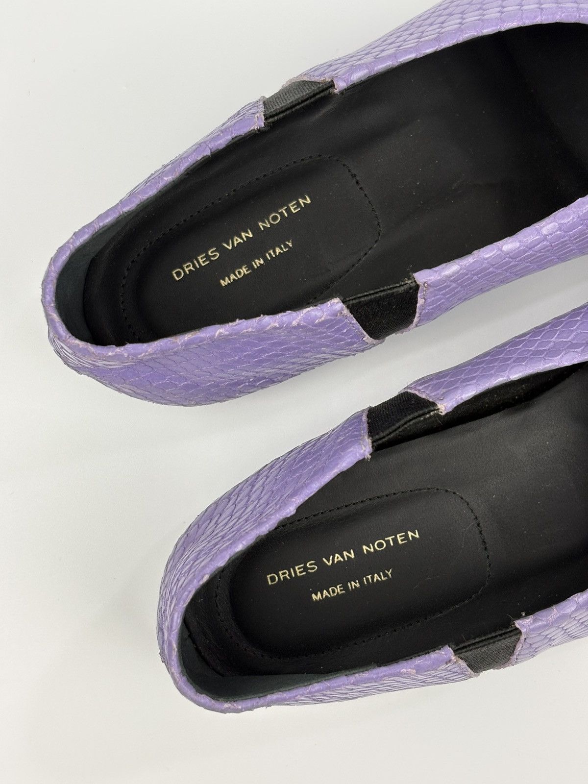 Dries Van Noten Lavander Snakeskin Flats Size US 6 / IT 36 - 5 Thumbnail