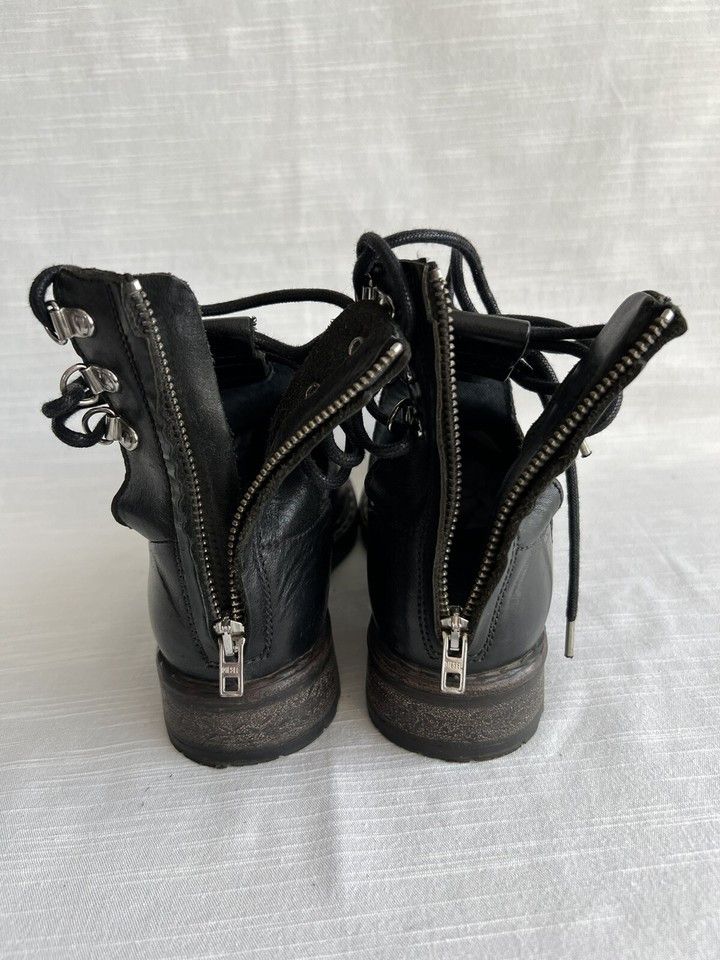 Diesel Diesel Leather Women's Shoes Boots Black Size 37 Size US 7 / IT 37 - 9 Thumbnail