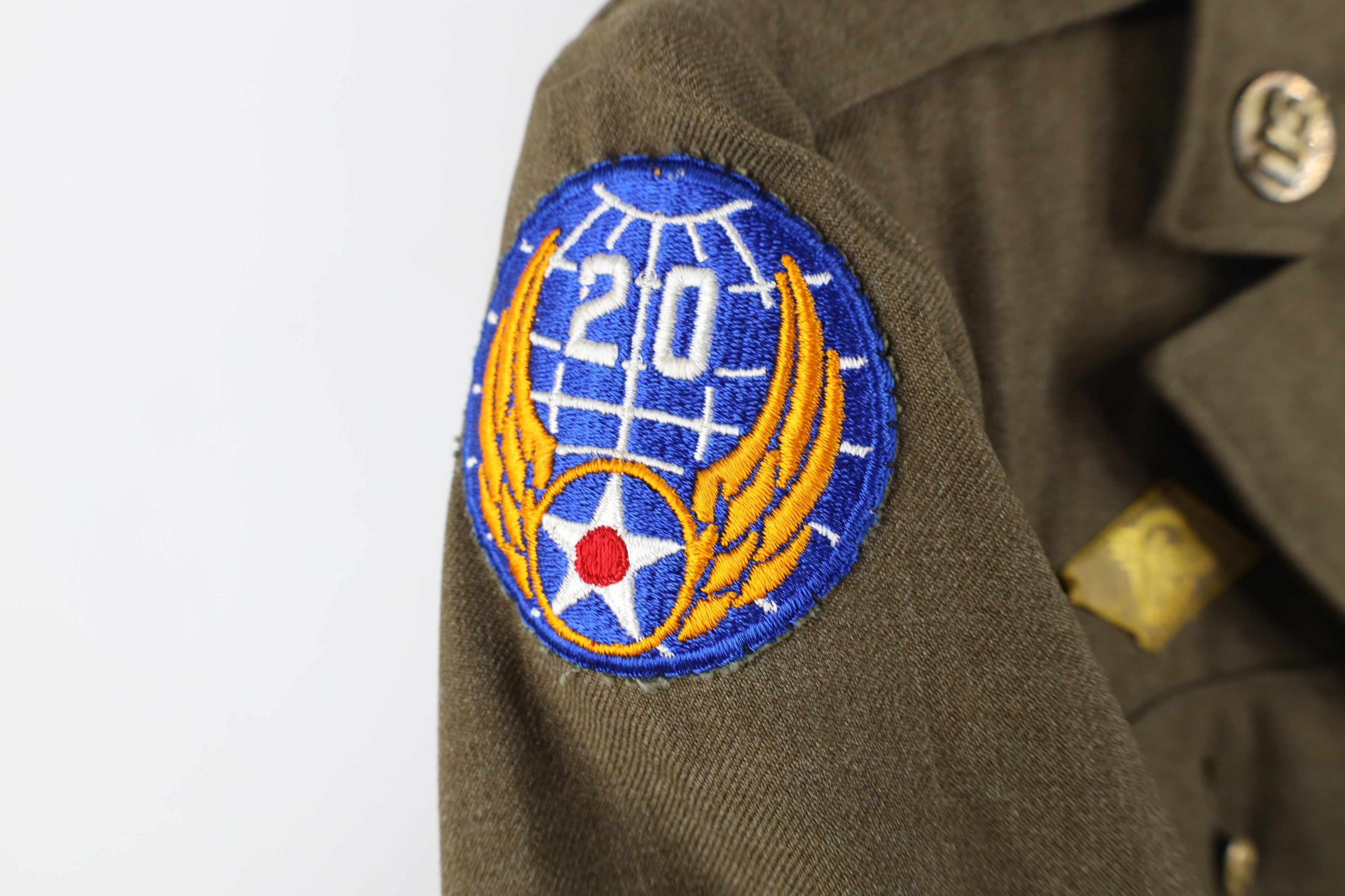 Vintage Vintage 40s WWII China Burma India Wool Officer Jacket USA Size US L / EU 52-54 / 3 - 7 Thumbnail