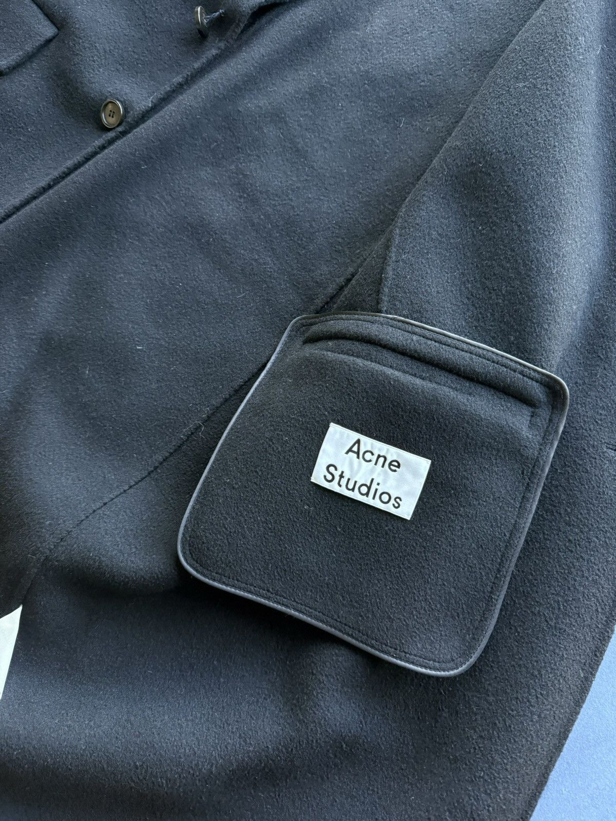 Acne Studios Acne Black Wool/Cashmere Coat 🧥 Size US S / EU 44-46 / 1 - 2 Thumbnail