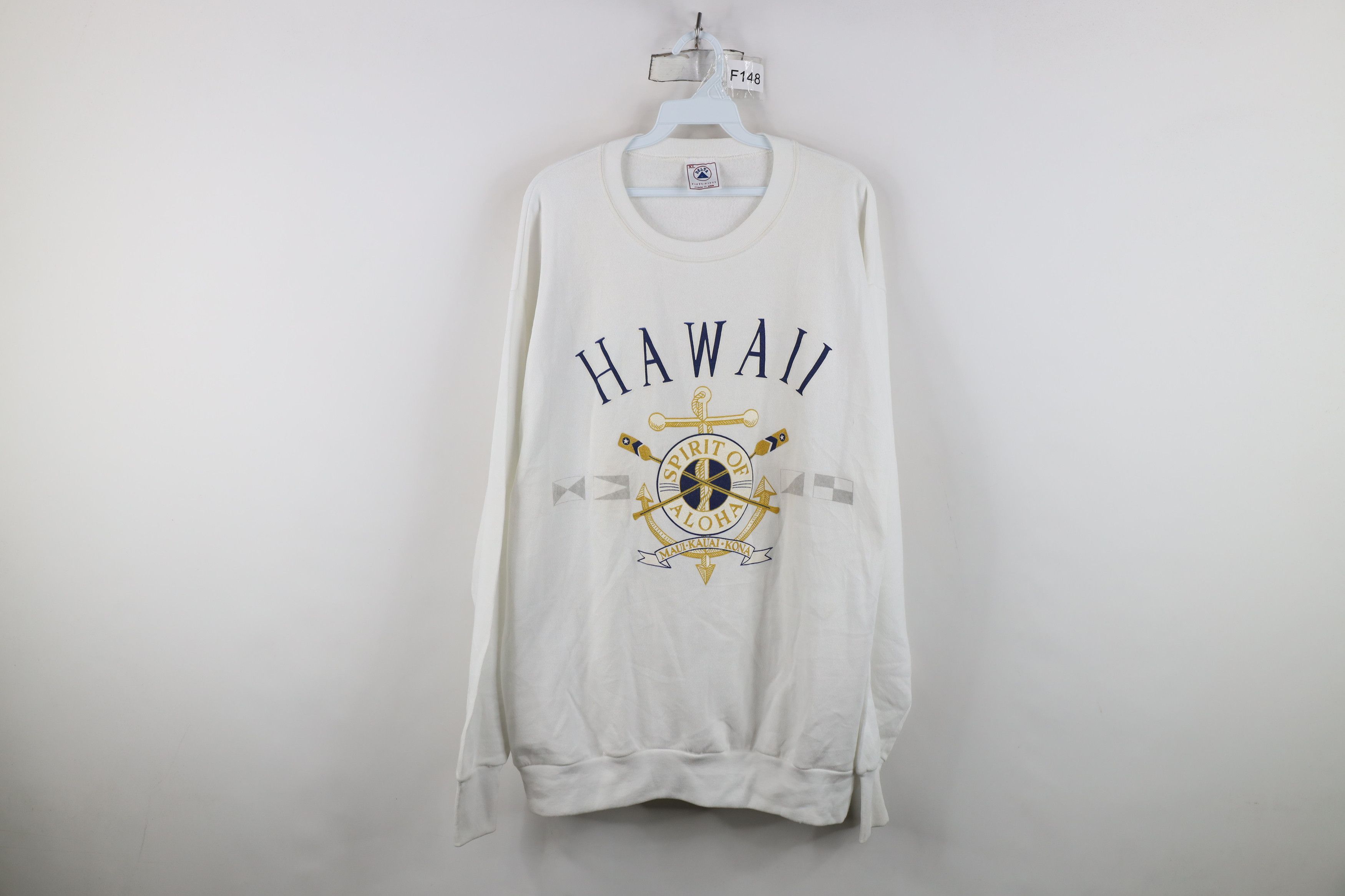 Vintage Vintage 90s Streetwear Spirit of Aloha Hawaii Sweatshirt USA Size US XL / EU 56 / 4 - 1 Thumbnail