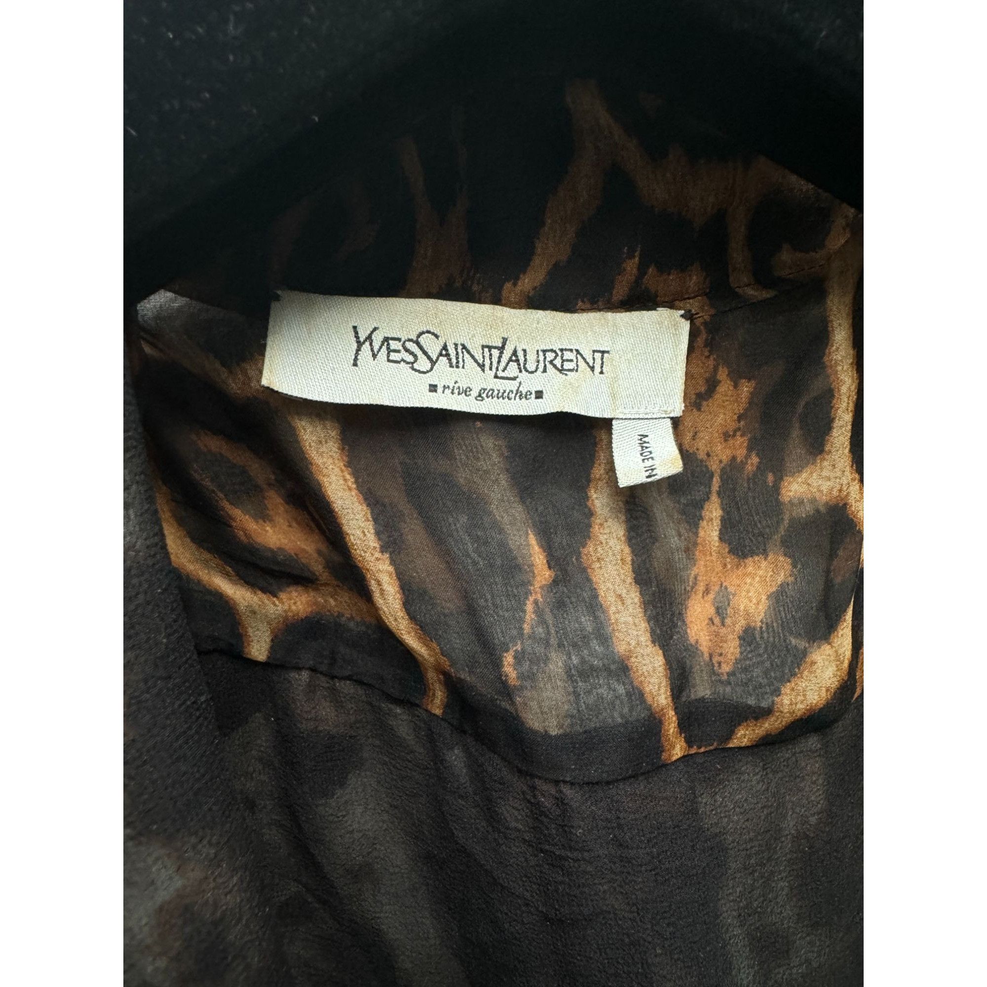 Yves Saint Laurent Tom Ford Leopard Silk Dress Size XS / US 0-2 / IT 36-38 - 8 Thumbnail