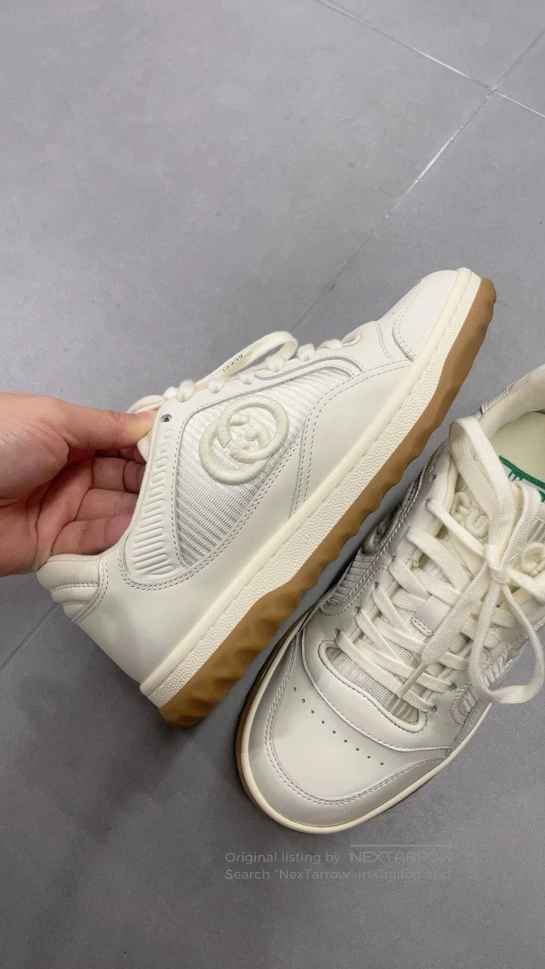 Gucci gucci white sneakers with classic double G logo. Size US 5.5 / EU 38 - 5 Thumbnail