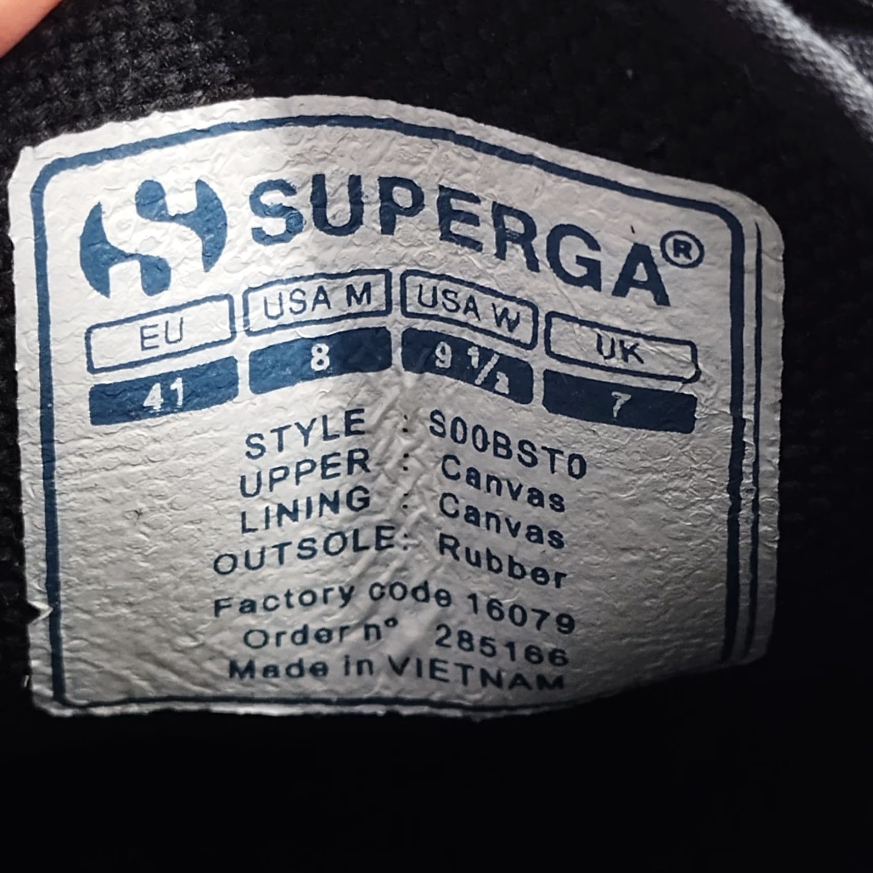 Superga Superga Sneakers Womens Size 9.5 Black Canvas Comfort Slip On Elastic Strap Casual Everyday Shoes Size US 10 / IT 40 - 4 Thumbnail