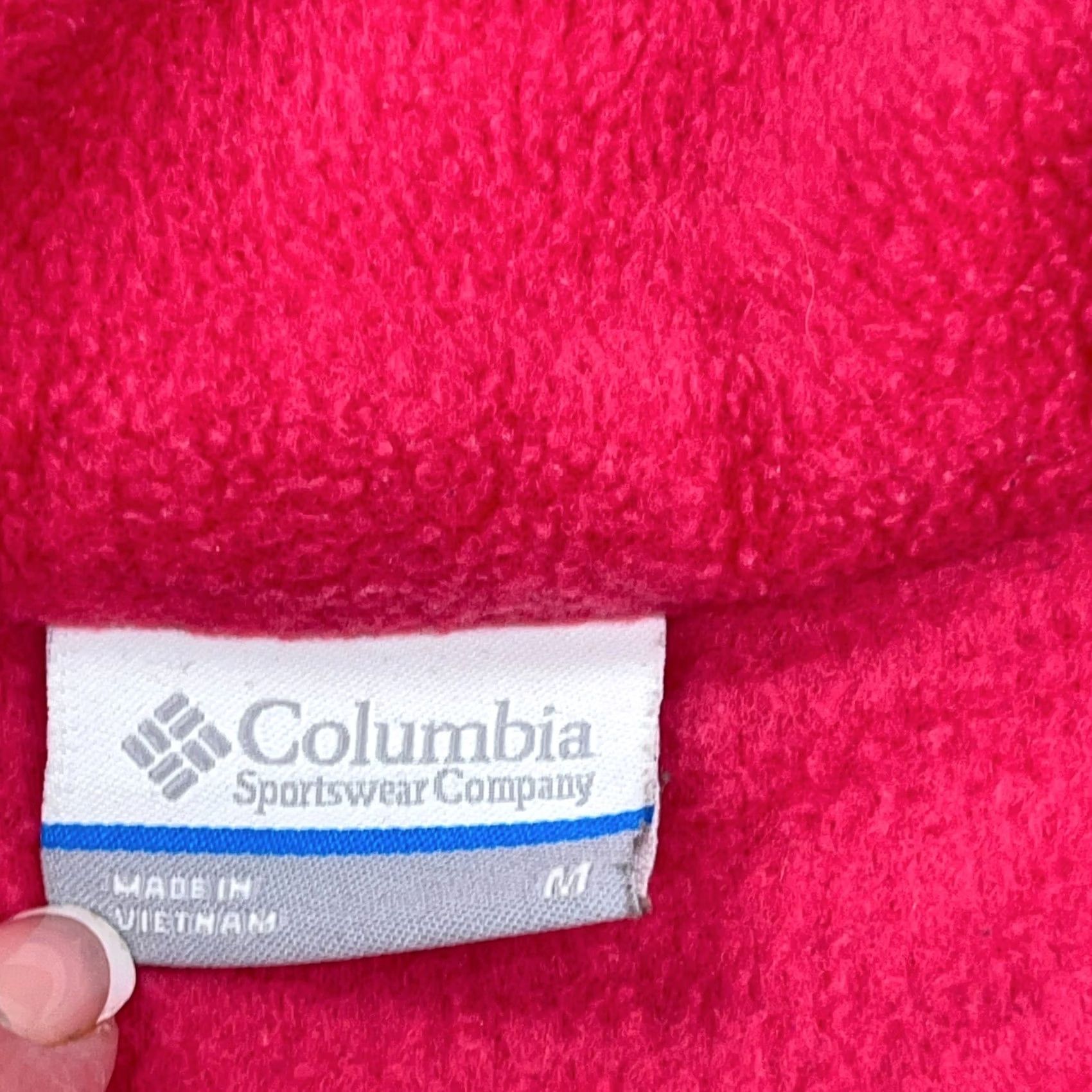 Layer 8 Columbia Women Medium Pink Fleece Jacket Sweater Coat Full Zip Ladies A12 Size M / US 6-8 / IT 42-44 - 5 Thumbnail