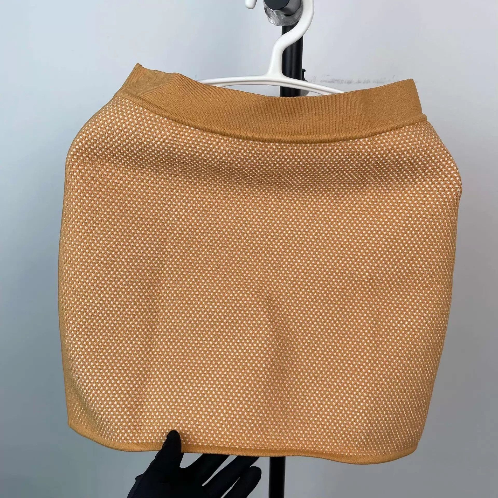 Hermes Hermes Knit Mini Skirt Suit Yellow 36 Size XS / US 0-2 / IT 36-38 - 4 Thumbnail