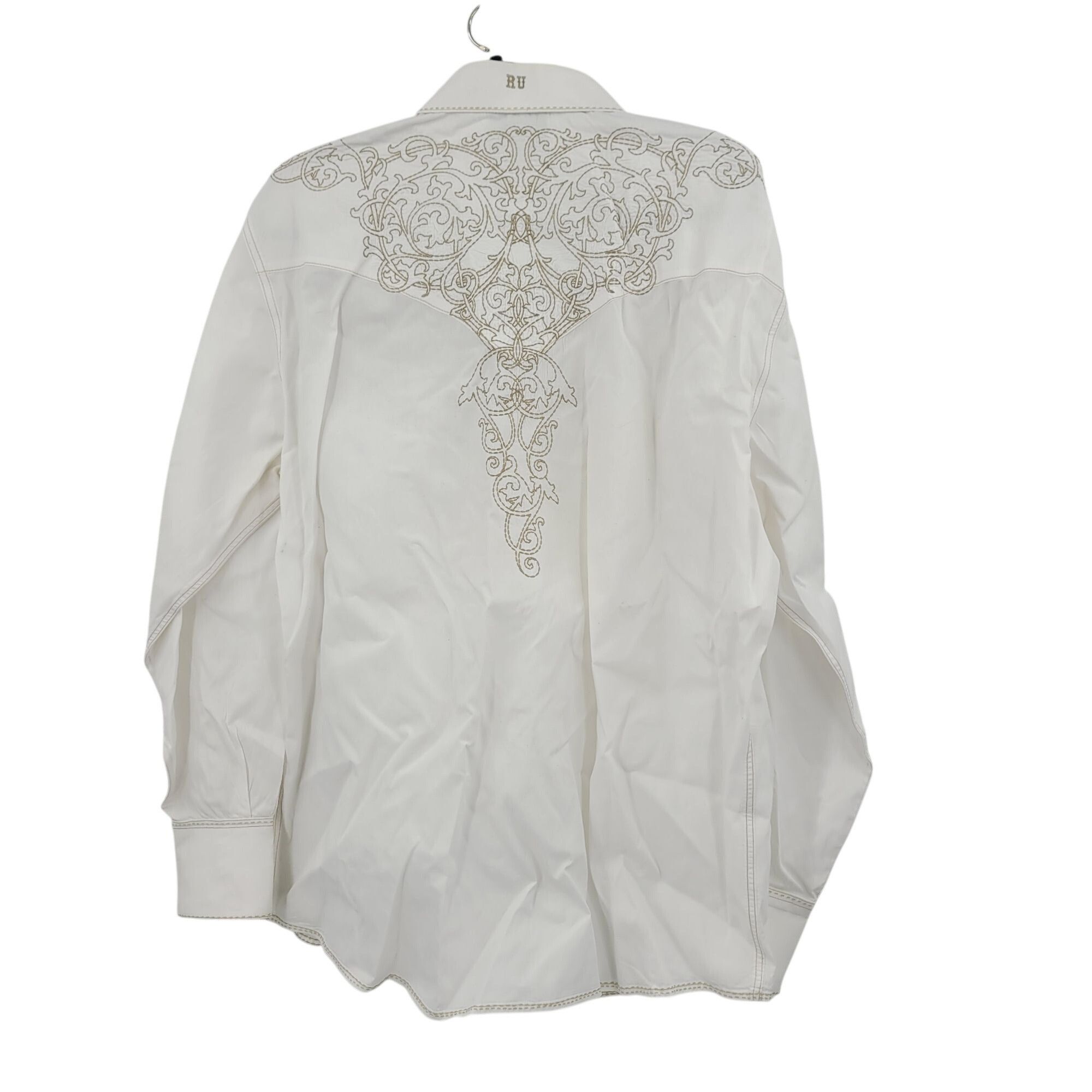 Other Resistol University Fit White Western Embroidered Pearl Snap Size US L / EU 52-54 / 3 - 2 Thumbnail