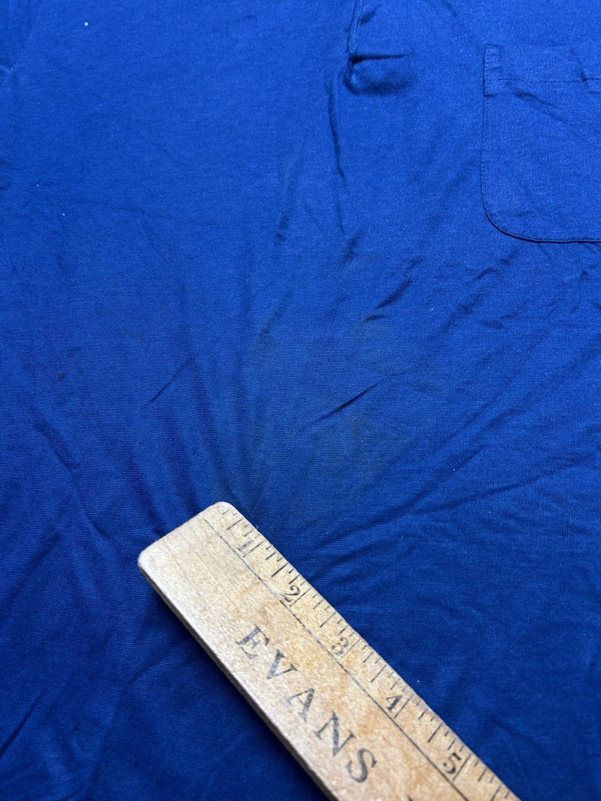 Vintage Vtg 80s polo shirt navy blue blank soft poly cotton medium Size US M / EU 48-50 / 2 - 2 Thumbnail