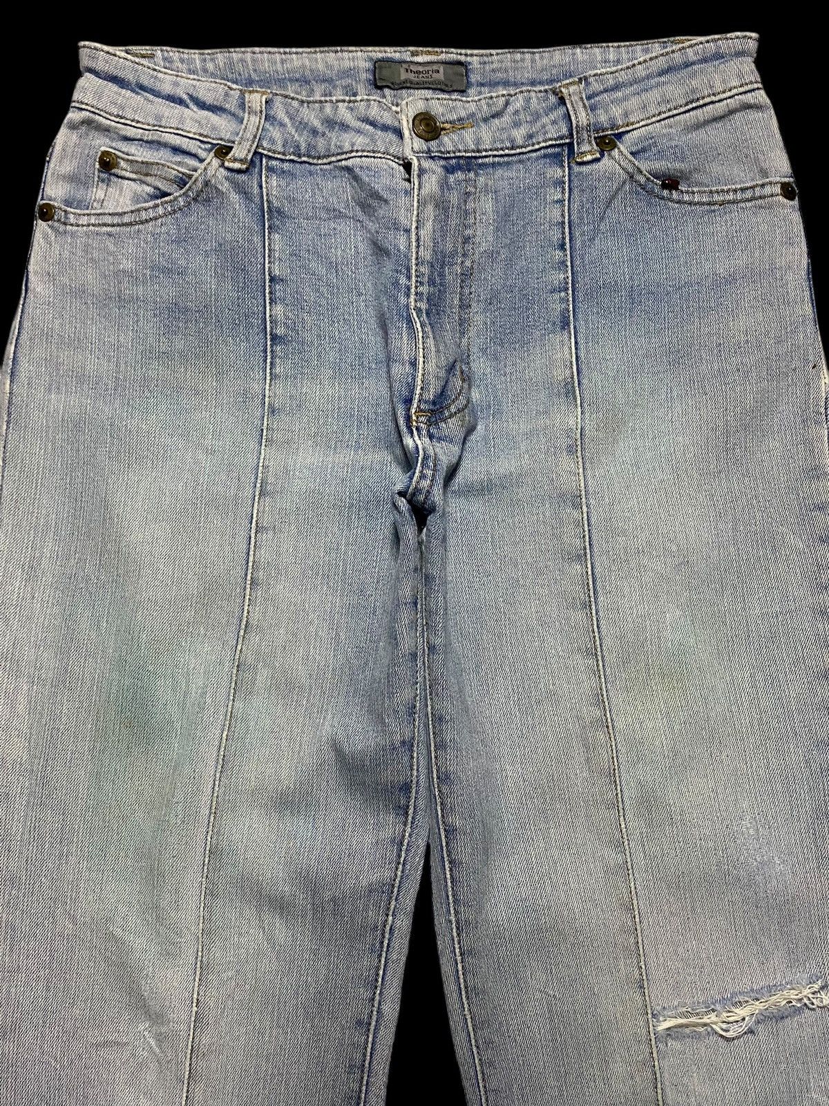 Japanese Brand Vintage Japanese Brand Theoria Distressed Flare Jeans Size US 29 - 4 Thumbnail