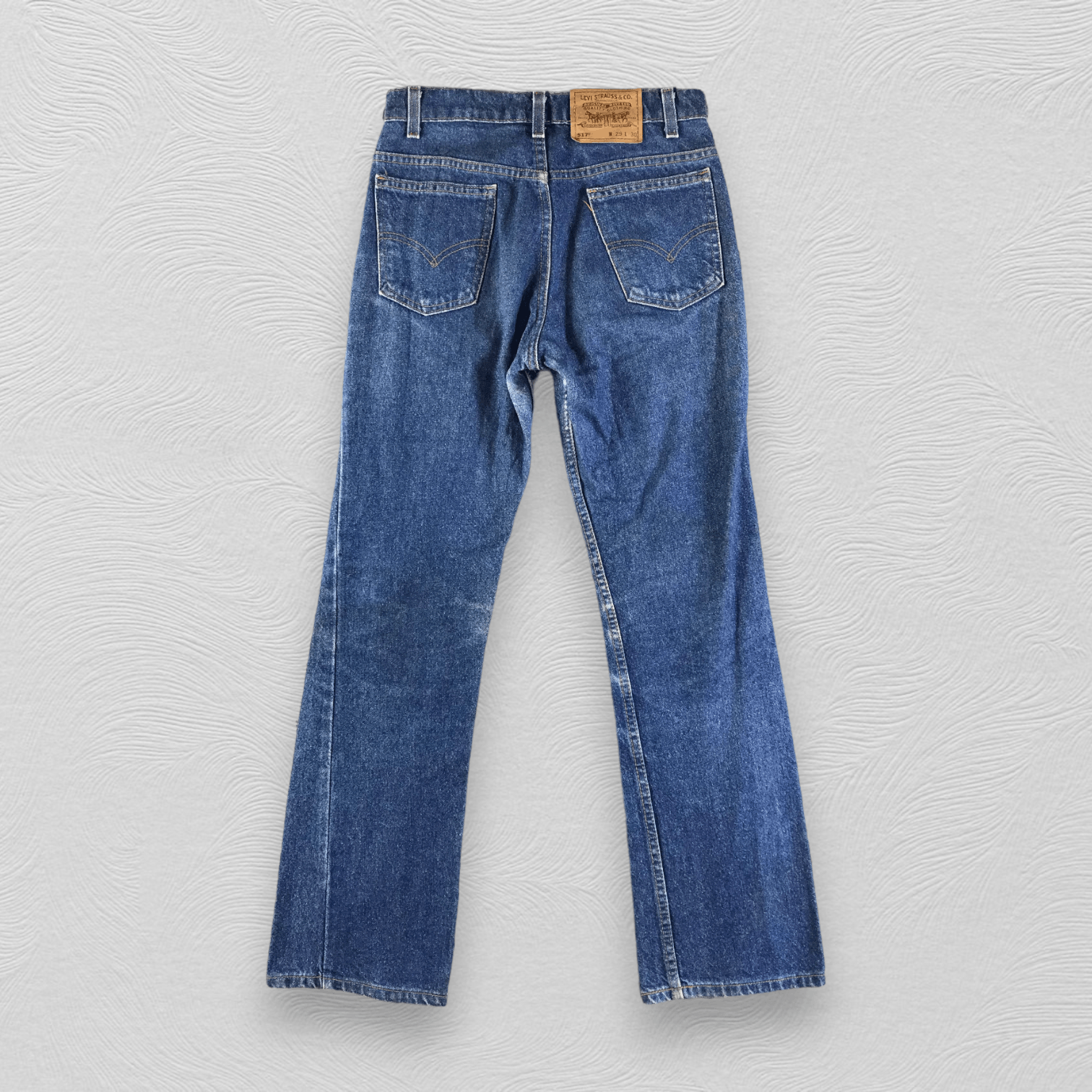 Levi's Vintage Levis 517 Jeans Orange Tab Flare Denim KJ2911 Size US 29 - 2 Thumbnail