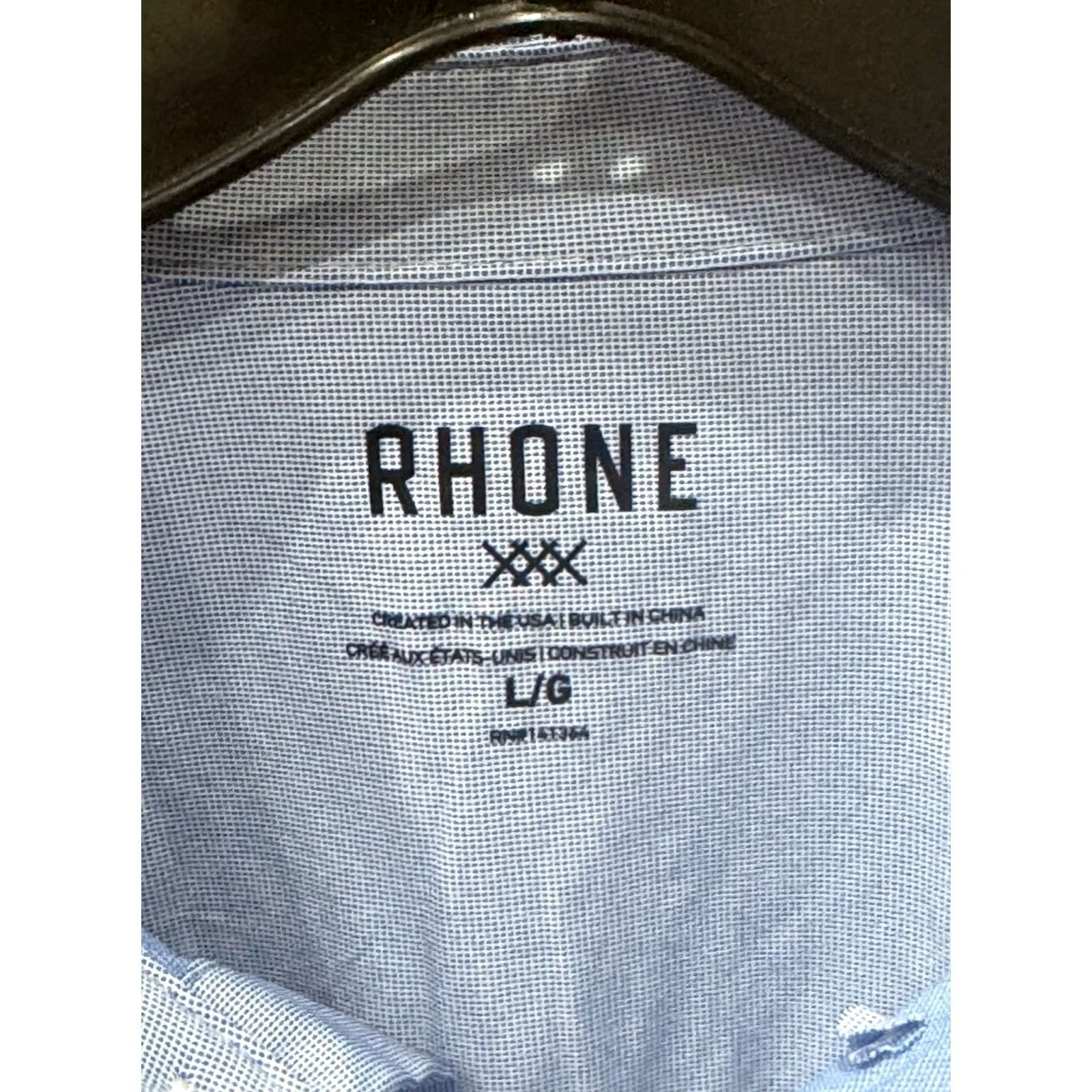 Rhone Rhone Shirt Long Sleeve Mens Large L Blue Poly SHIRT 16.5 x 35 Multicolor Size US L / EU 52-54 / 3 - 3 Thumbnail