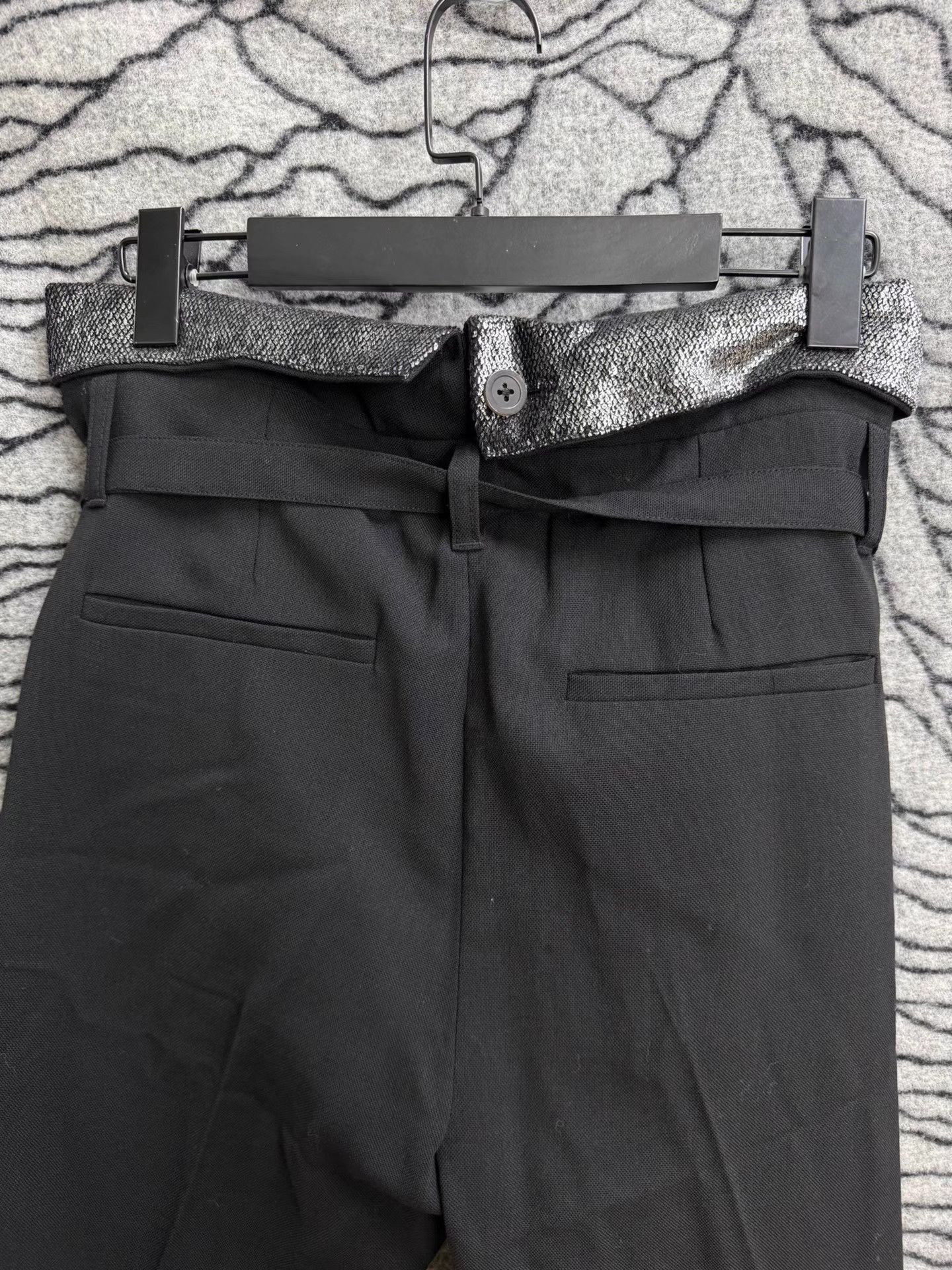 Ann Demeulemeester Ann Demeulemeester Feather Detail Lace-Up Trousers K20 Size US 36 / EU 52 - 6 Thumbnail