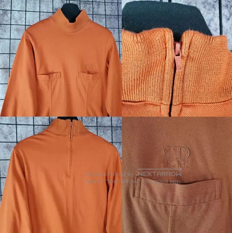 Dior Dior Long Sleeve Cotton Top in Deep Orange . Size M / US 6-8 / IT 42-44 - 3 Thumbnail