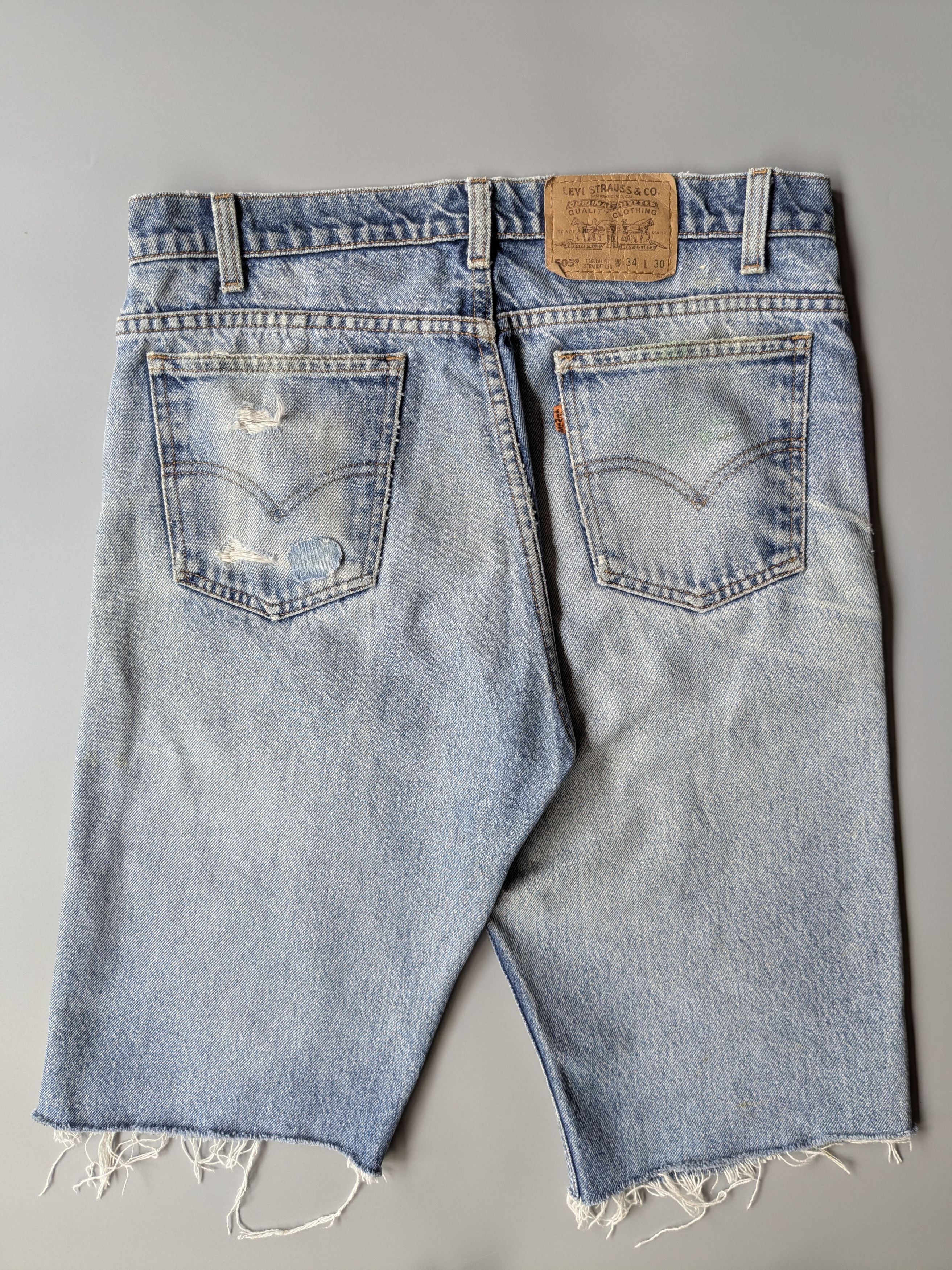 Levi's Vintage Clothing Vintage Levi's 505 Orange tag distressed shortpant Size US 33 - 2 Thumbnail