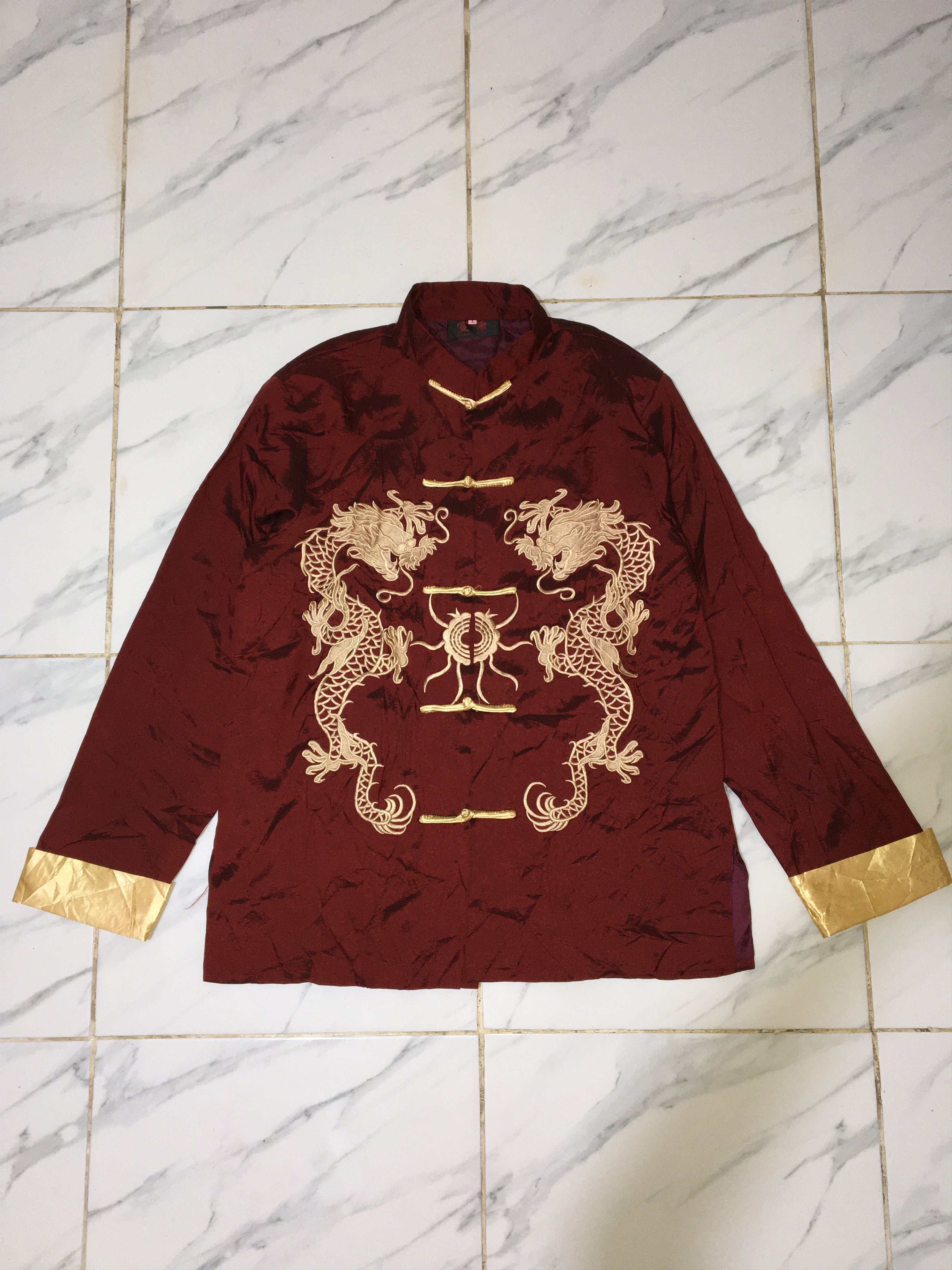 Japanese Brand NEW CHINESE ORIENTAL SILK KUNGFU Size US L / EU 52-54 / 3 - 1 Thumbnail
