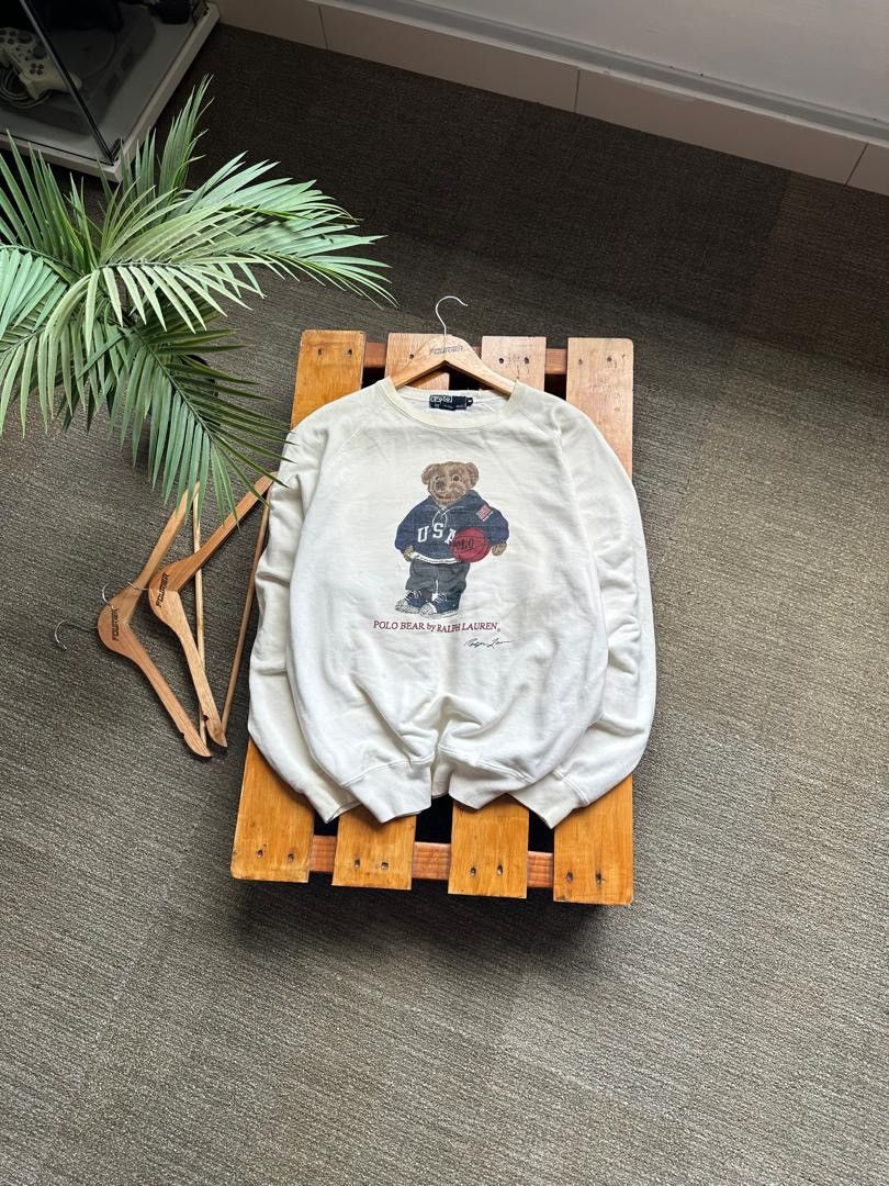 Polo Ralph Lauren × Vintage VINTAGE POLO BEAR SWEATSHIRT Size US M / EU 48-50 / 2 - 1 Thumbnail