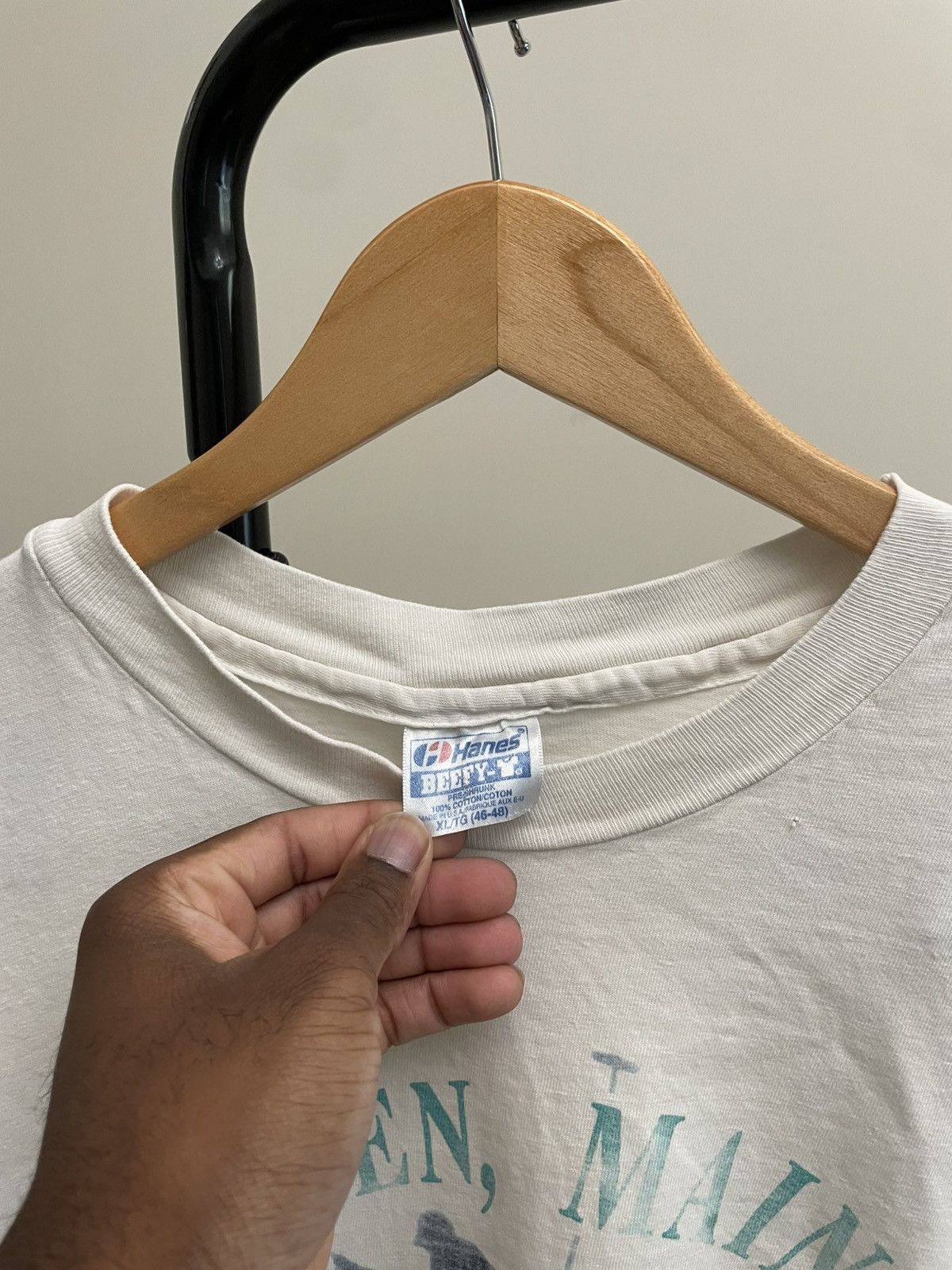 Vintage Vintage 90s Camden Maine Polo Club Graphic Tee Horse Size US XL / EU 56 / 4 - 3 Thumbnail