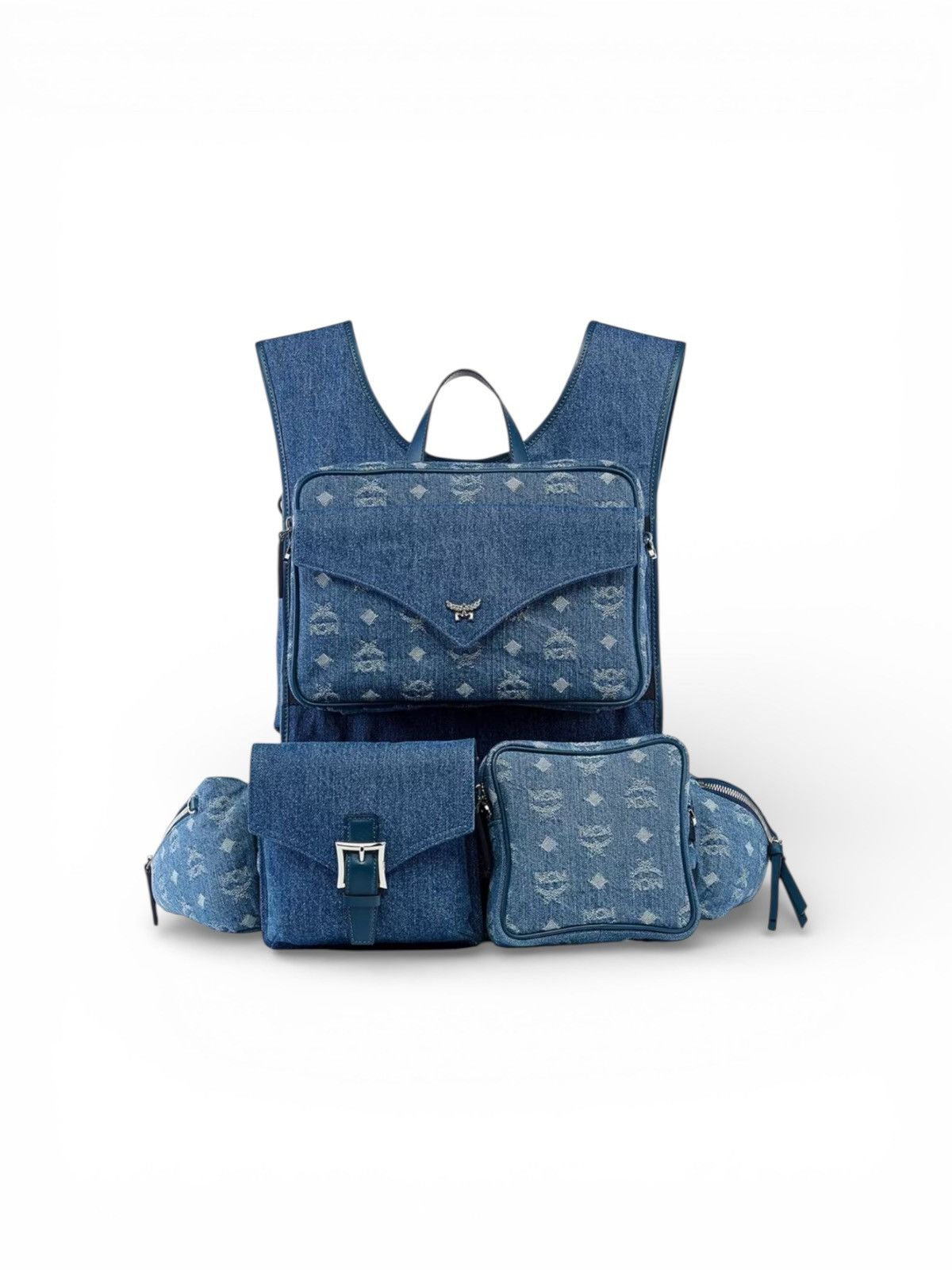 MCM MCM AREN MULTI BACKPACK DENIM Size ONE SIZE - 1 Thumbnail