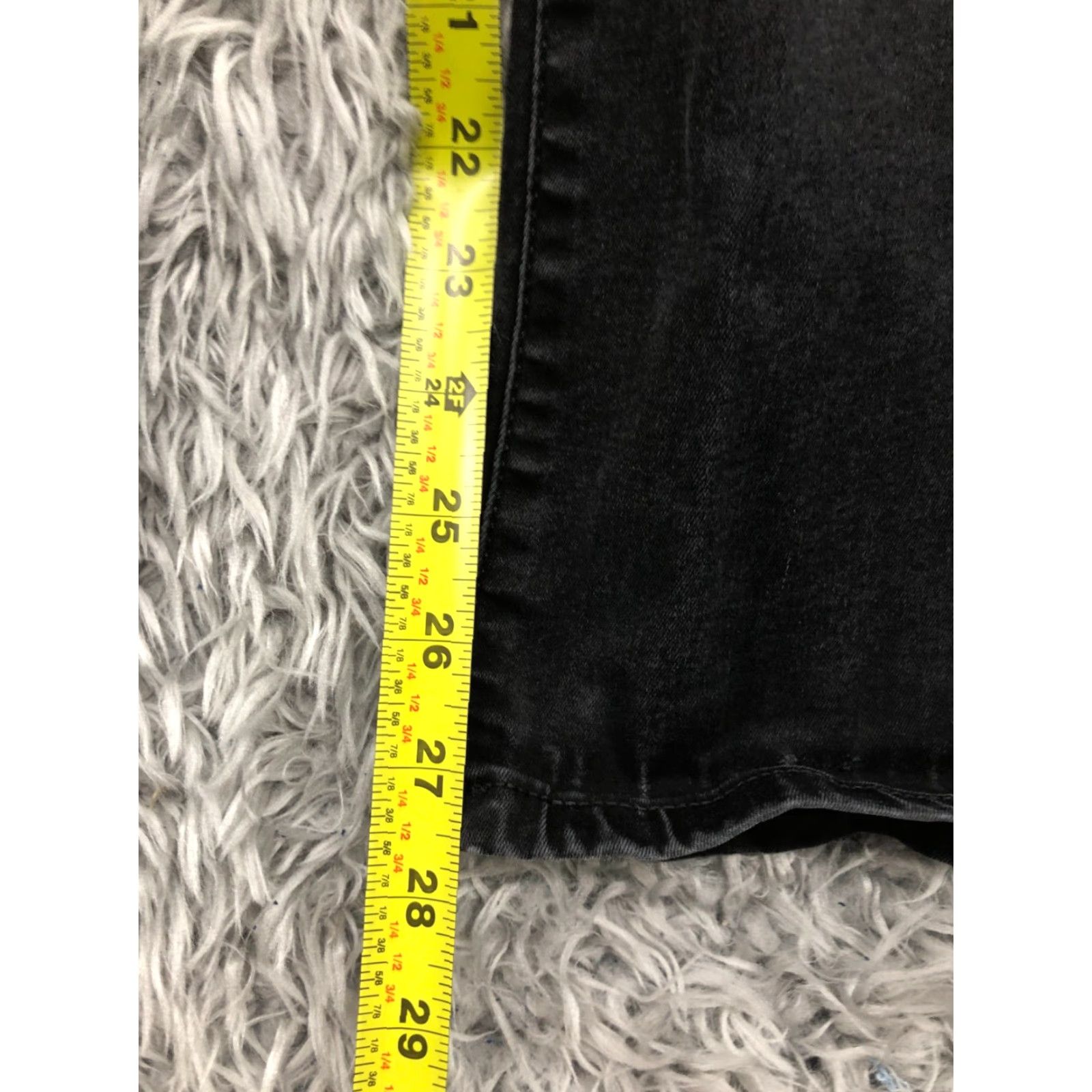 Lee Lee Regular Bootcut Jeans Women 18 Black Dark Wash Denim 5-Pocket Belt Loops Inseam 28in Modern Classic Size 40" / US 18 - 3 Thumbnail