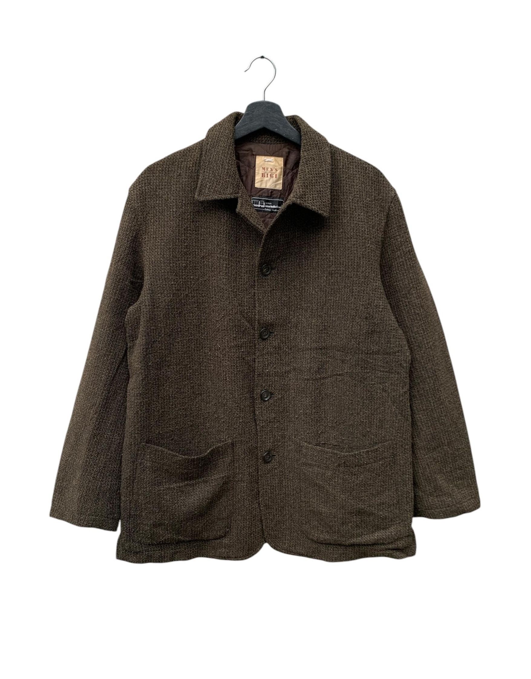 BIGI Men's Bigi X Mario Bellucci Wool Button Jacket Size US M / EU 48-50 / 2 - 2 Thumbnail