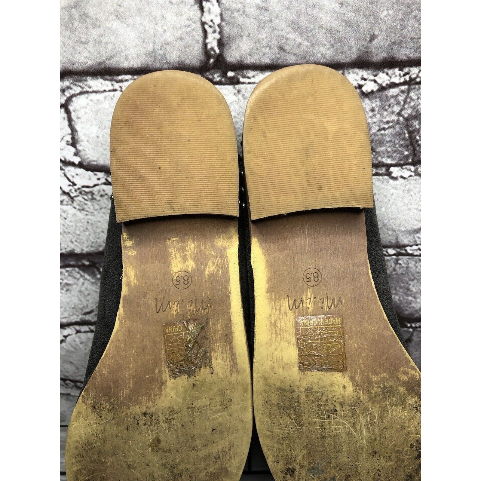 Other Mi.iM Suede Leather Studded Kiltie Loafer Slip On Mules Flat Size US 7.5 / IT 37.5 - 16 Thumbnail